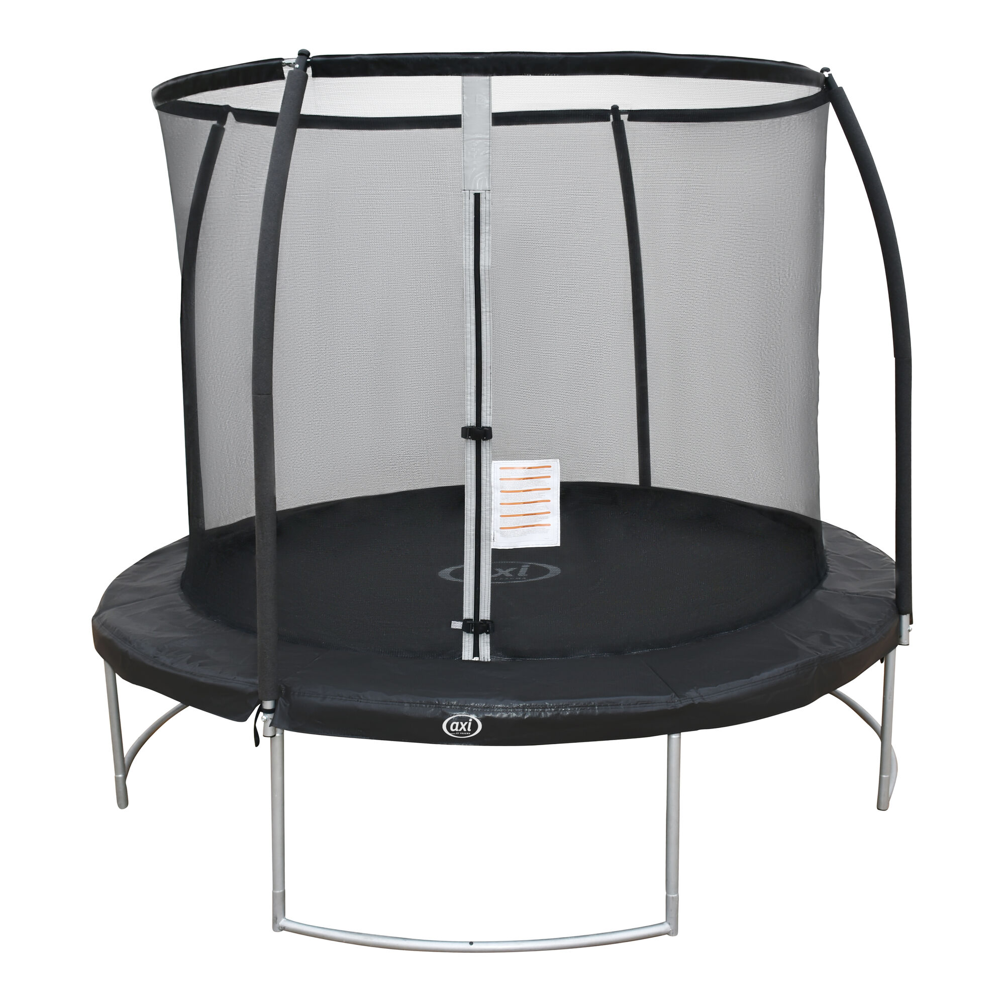 productfoto AXI Boston Trampoline met veiligheidsnet Ø 244 cm Black Inground & Onground op palen – Rond 8ft