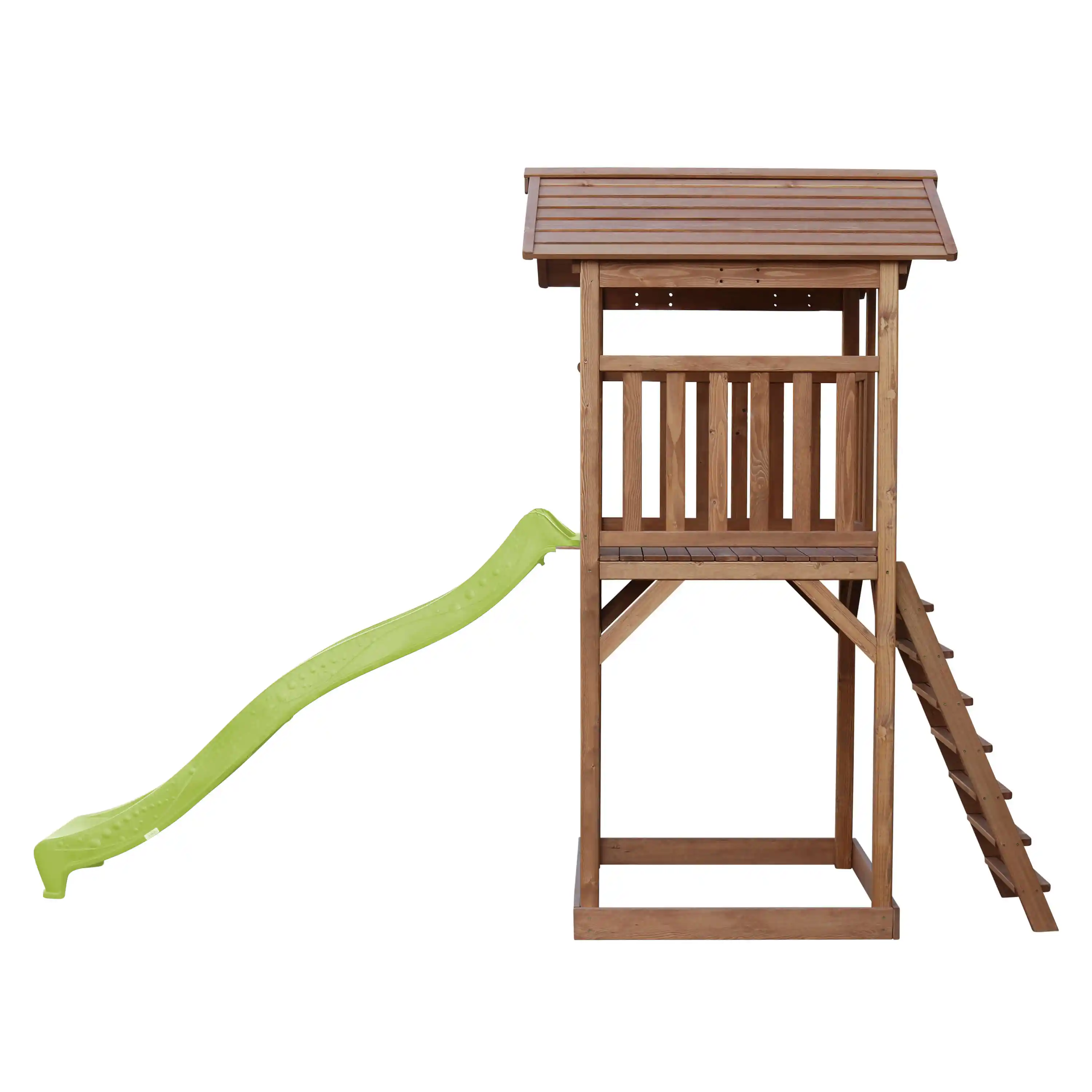 AXI Beach Tower Brown - Lime Green Slide