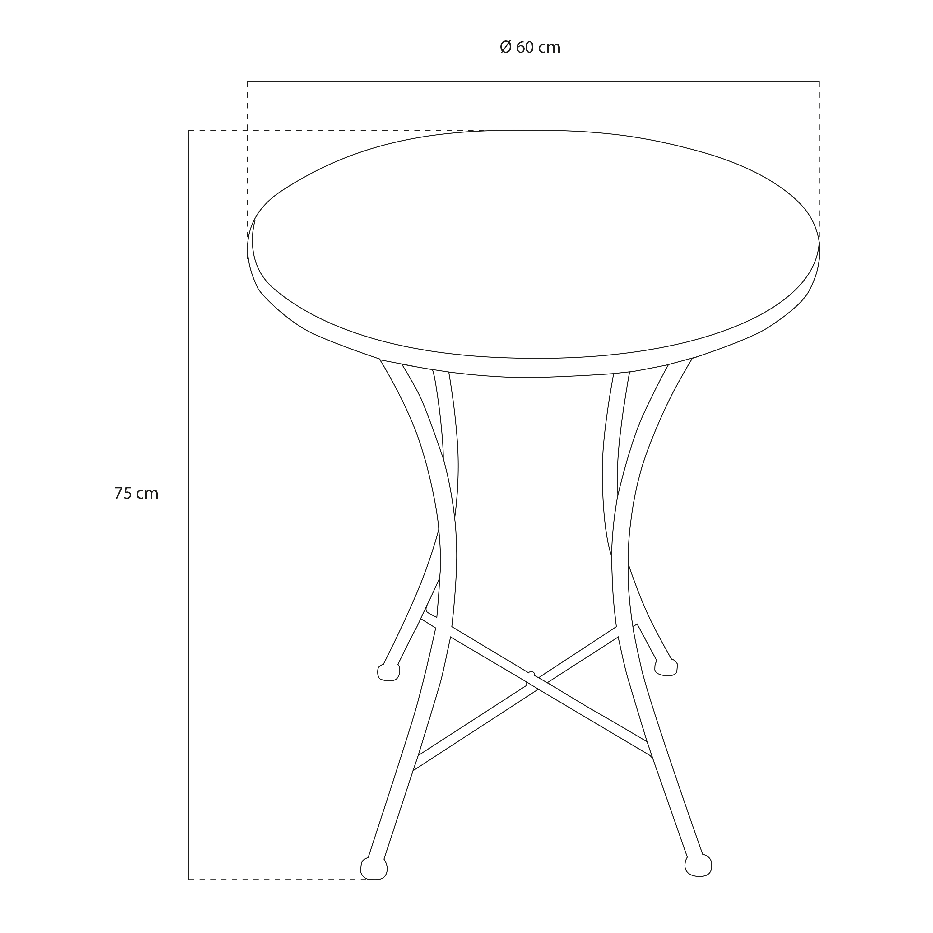 AXI Amélie Bistro Set Mosaic - Black/White