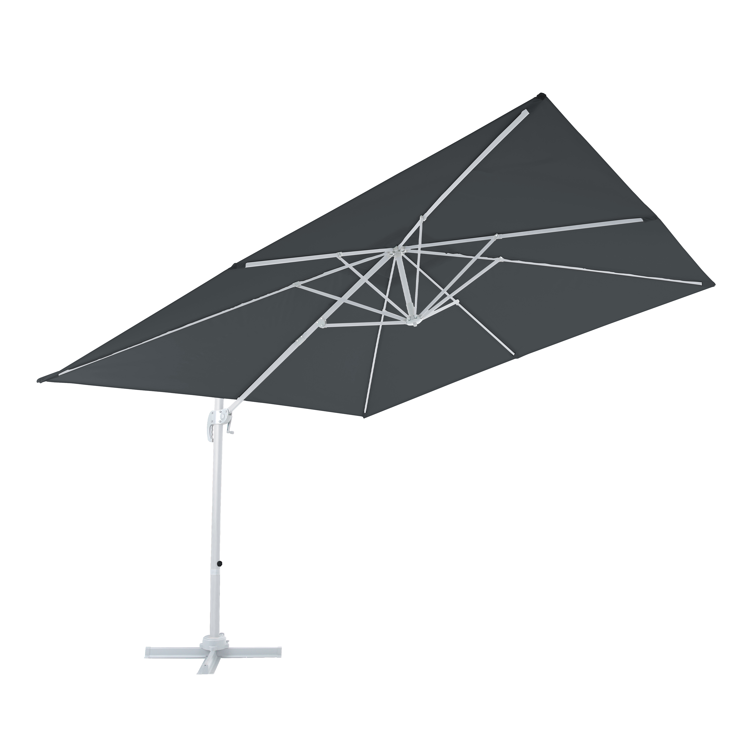 AXI Nima Cantilever Parasol 300x300 cm - White/Grey