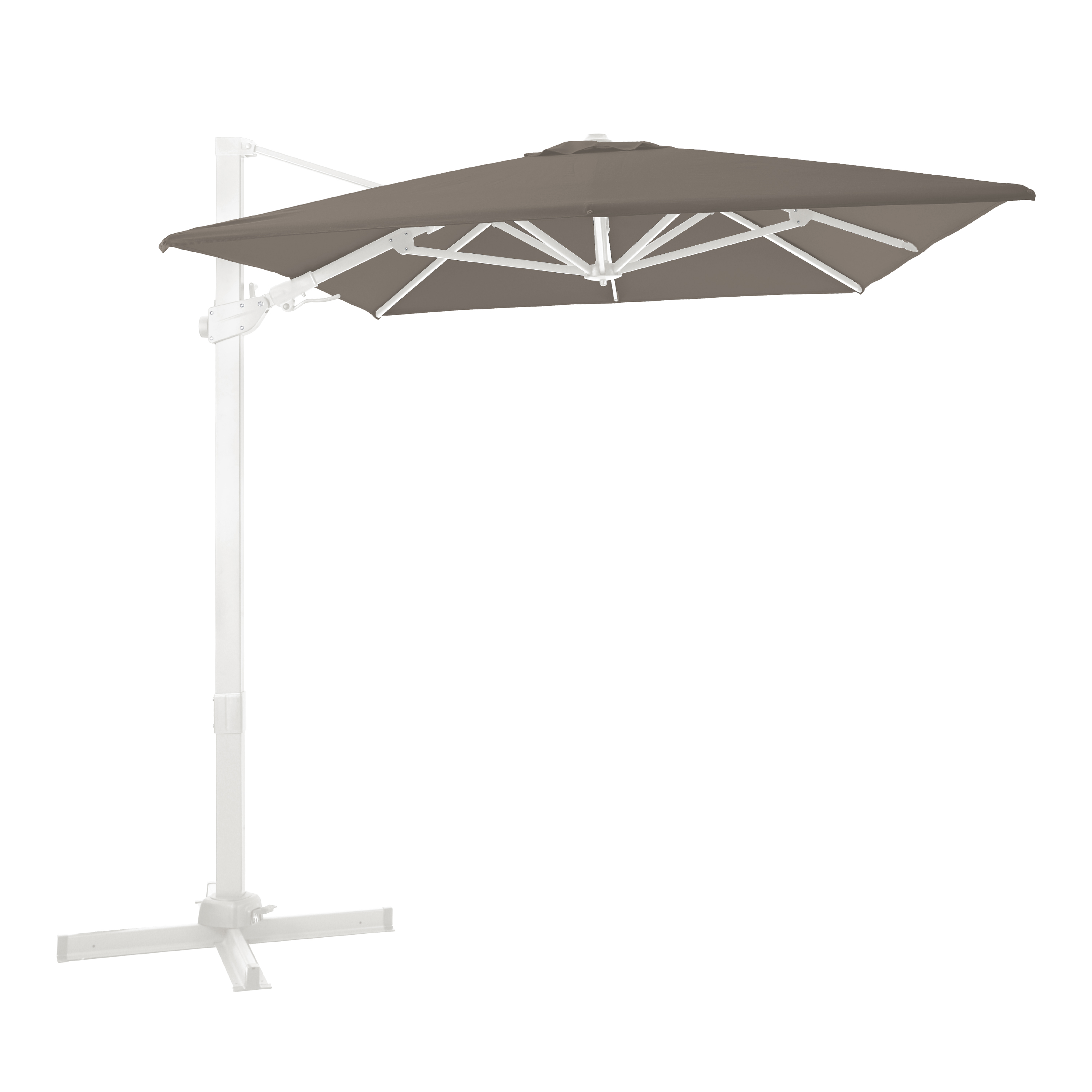 AXI Milad Premium Cantilever Parasol 200x300cm - White/Taupe