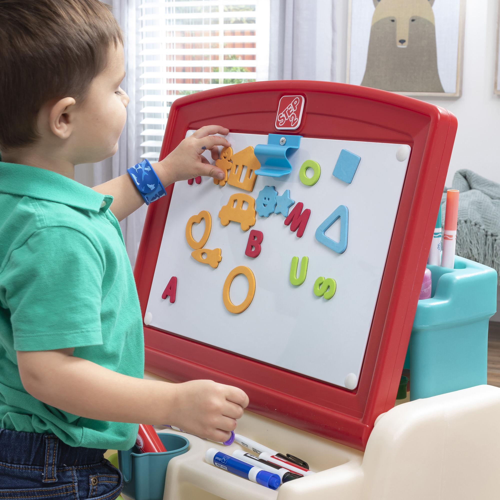 sfeerfoto Step2 Flip & Doodle Easel Desk With Stool