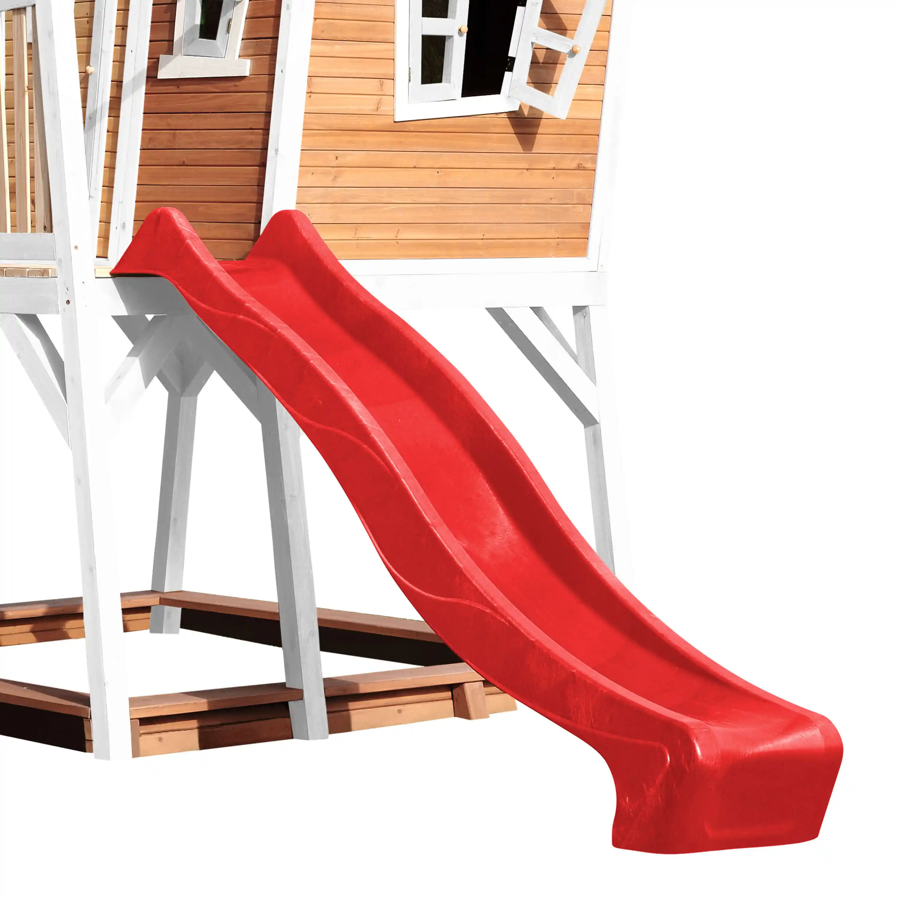 AXI Max Playhouse Brown/White - Red Slide