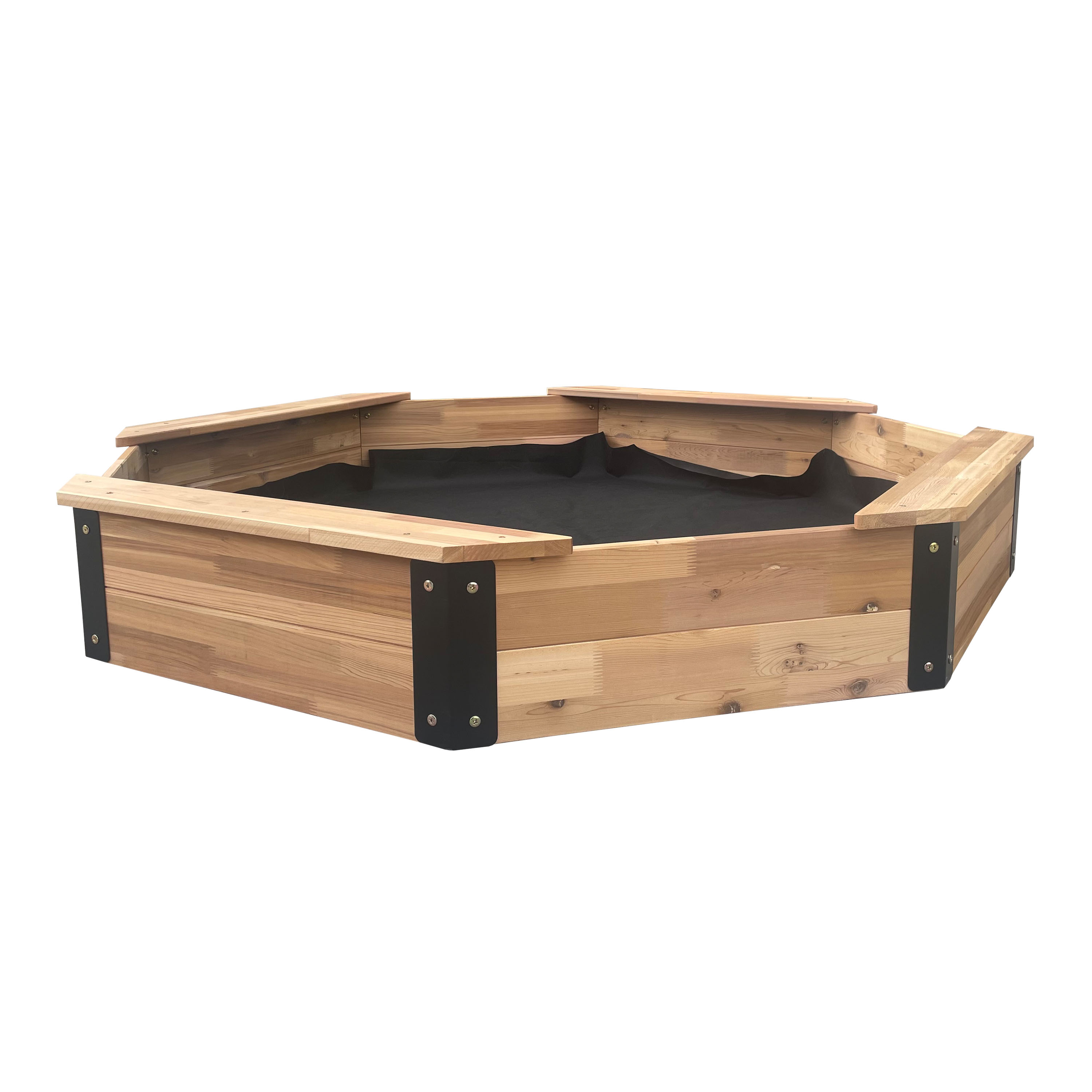 AXI Onno XL Sandbox Octagonal - 150 x 150 cm - Brown/Anthracite