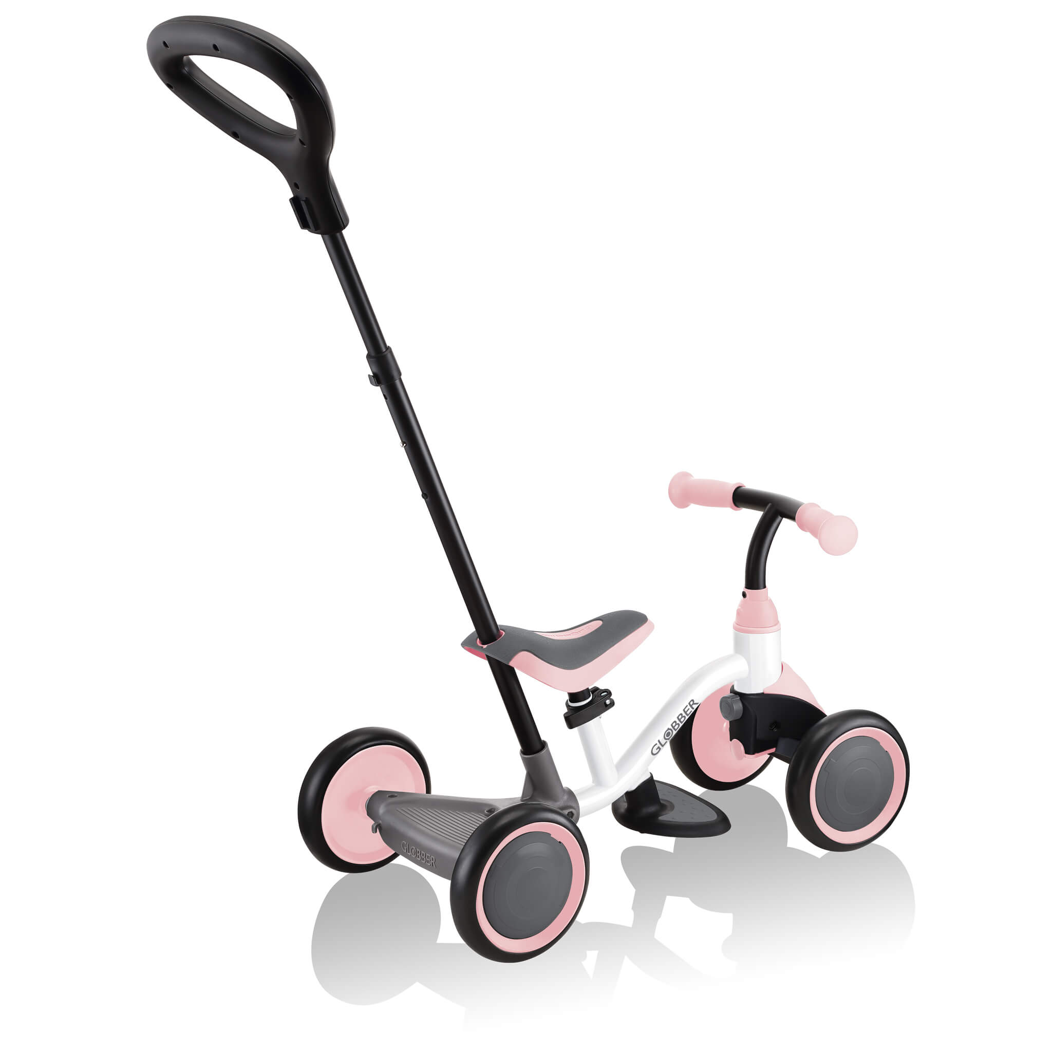 Globber Learning Bike 3-in-1 - White/Pastel Pink