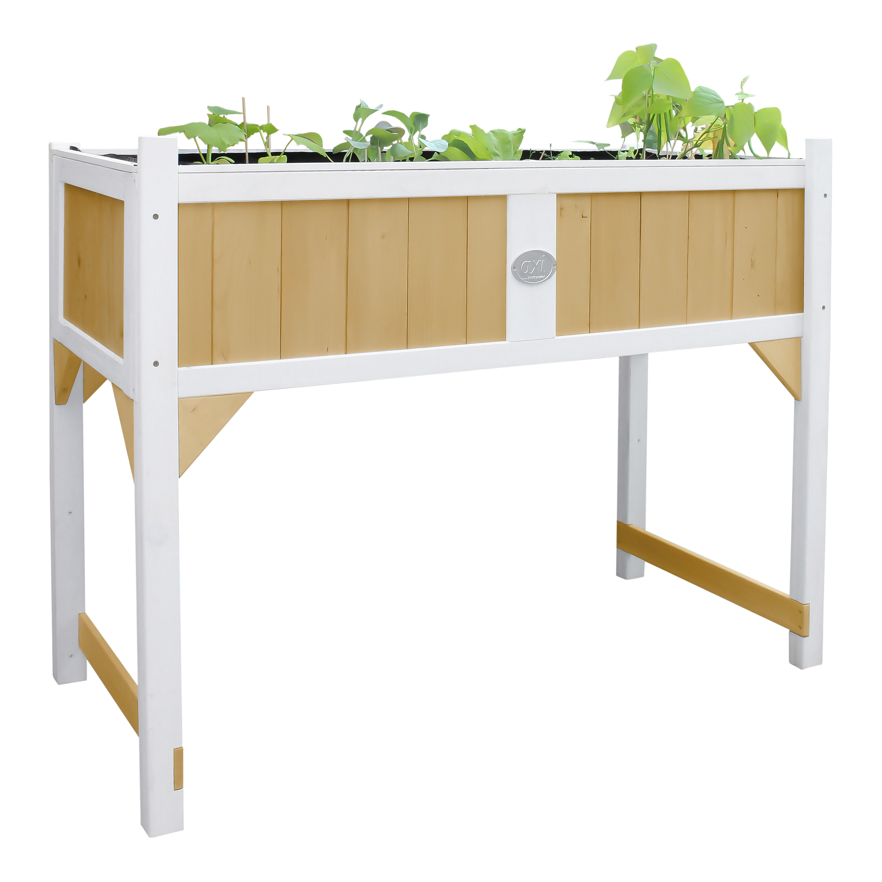 AXI Gardening Table with ground cloth - Brown/White