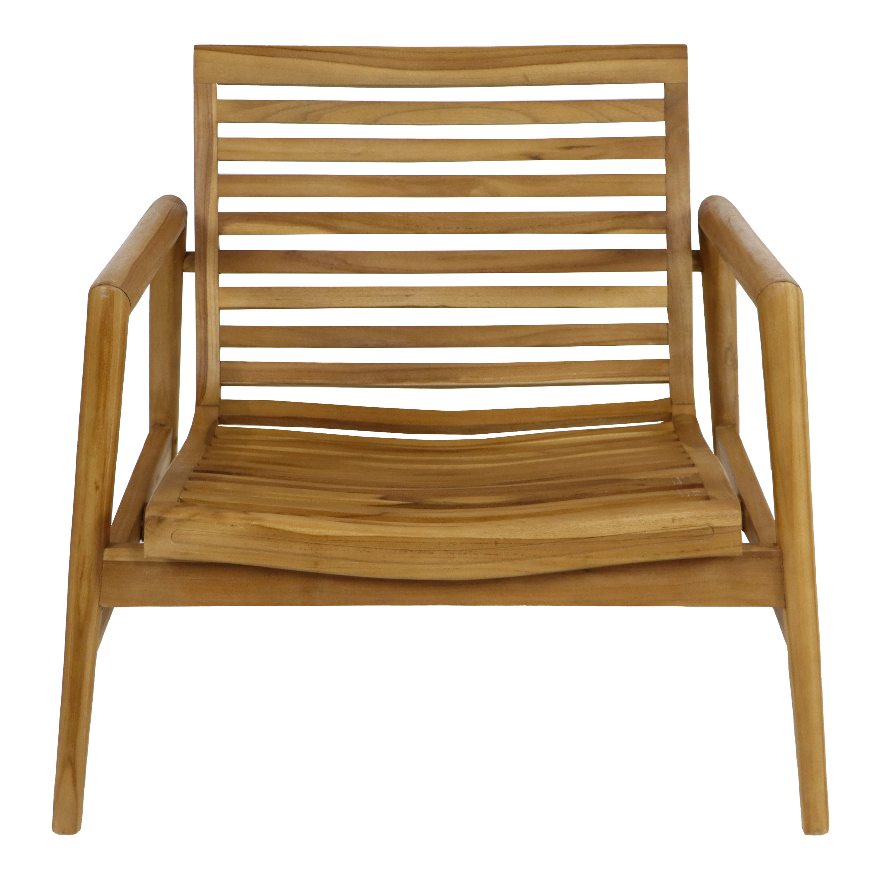AXI June Lounge Set 4-piece with bench, table & 2 chairs - Teak/Cream