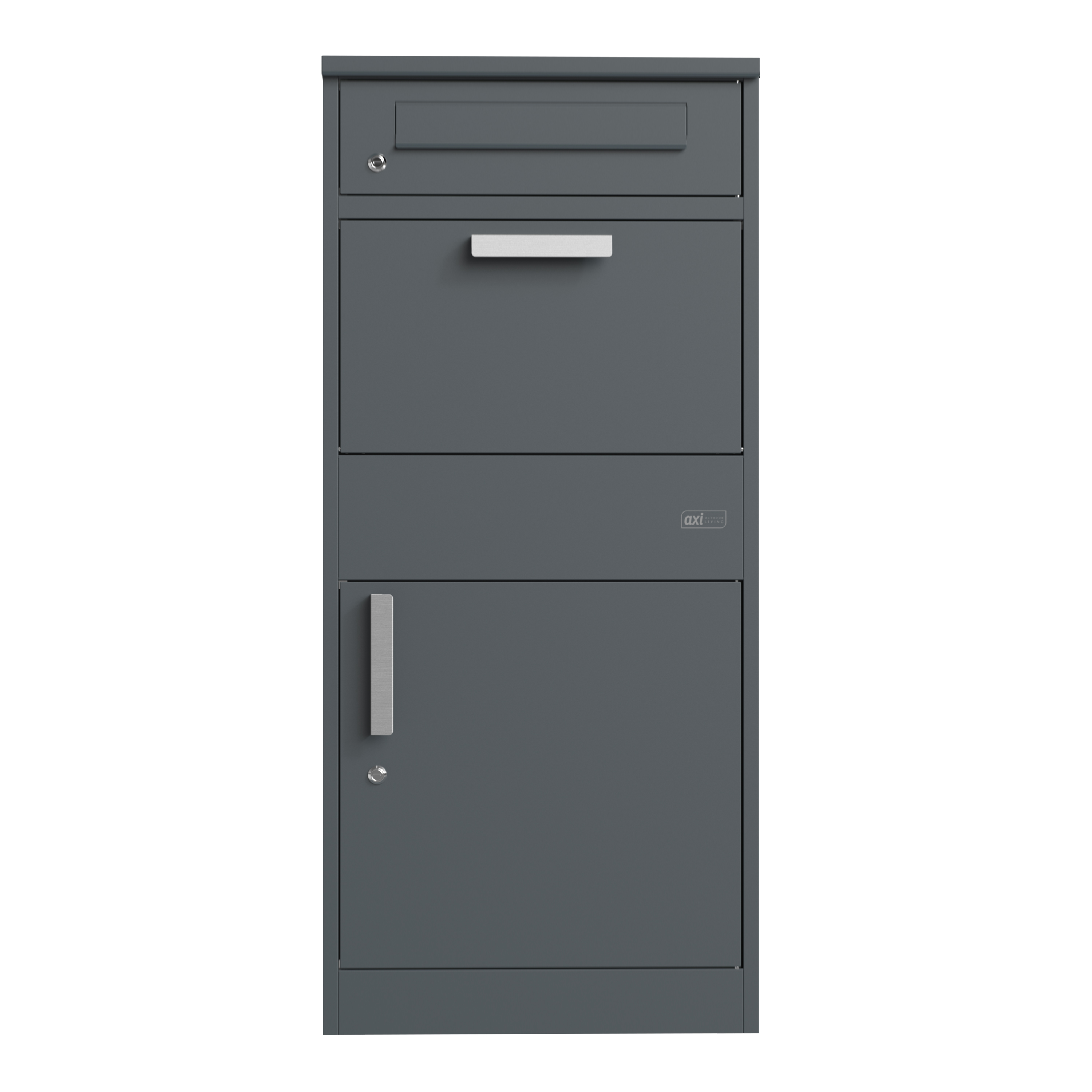 AXI Levi Metal Parcel Mailbox in Anthracite