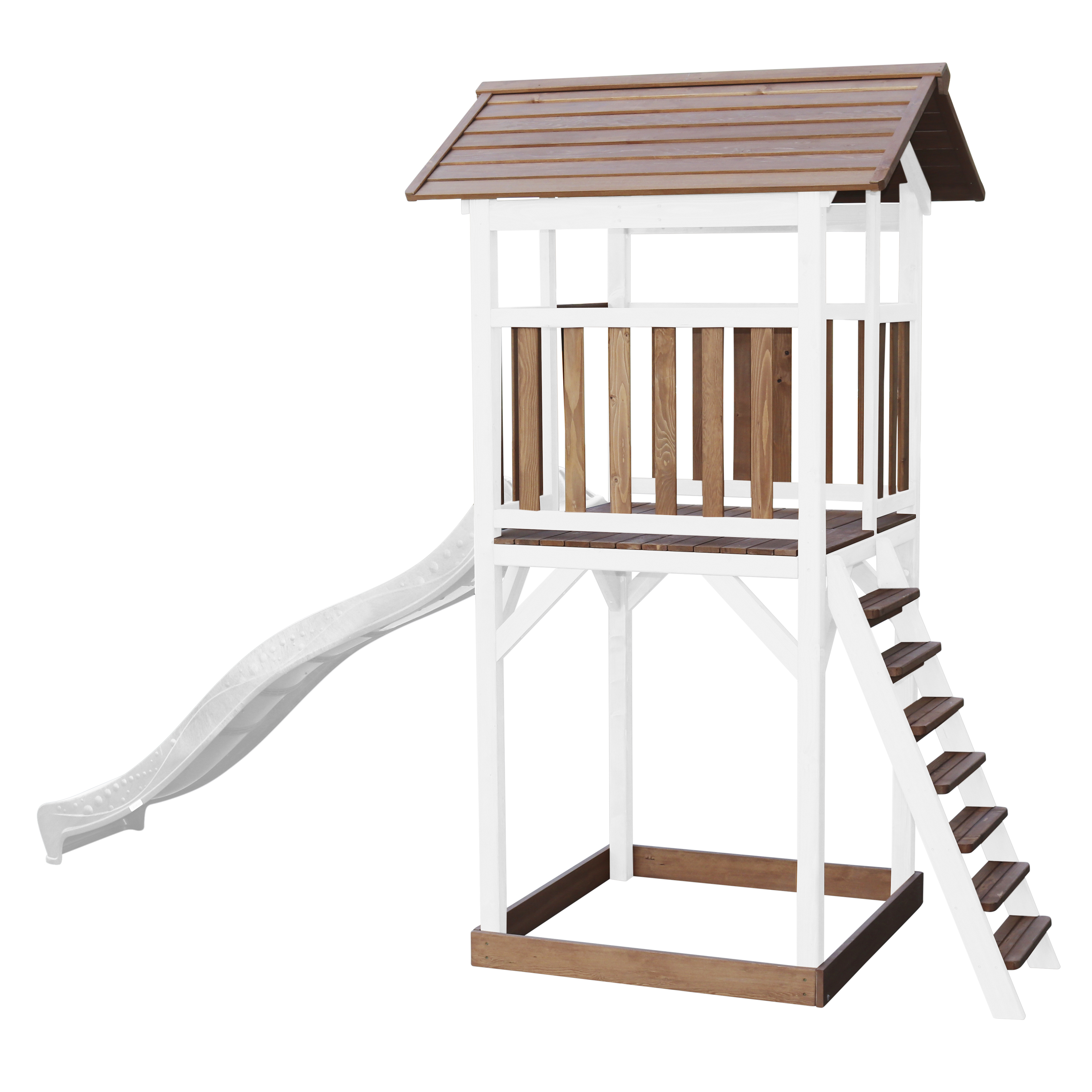 AXI Beach Tower Brown/White - White Slide