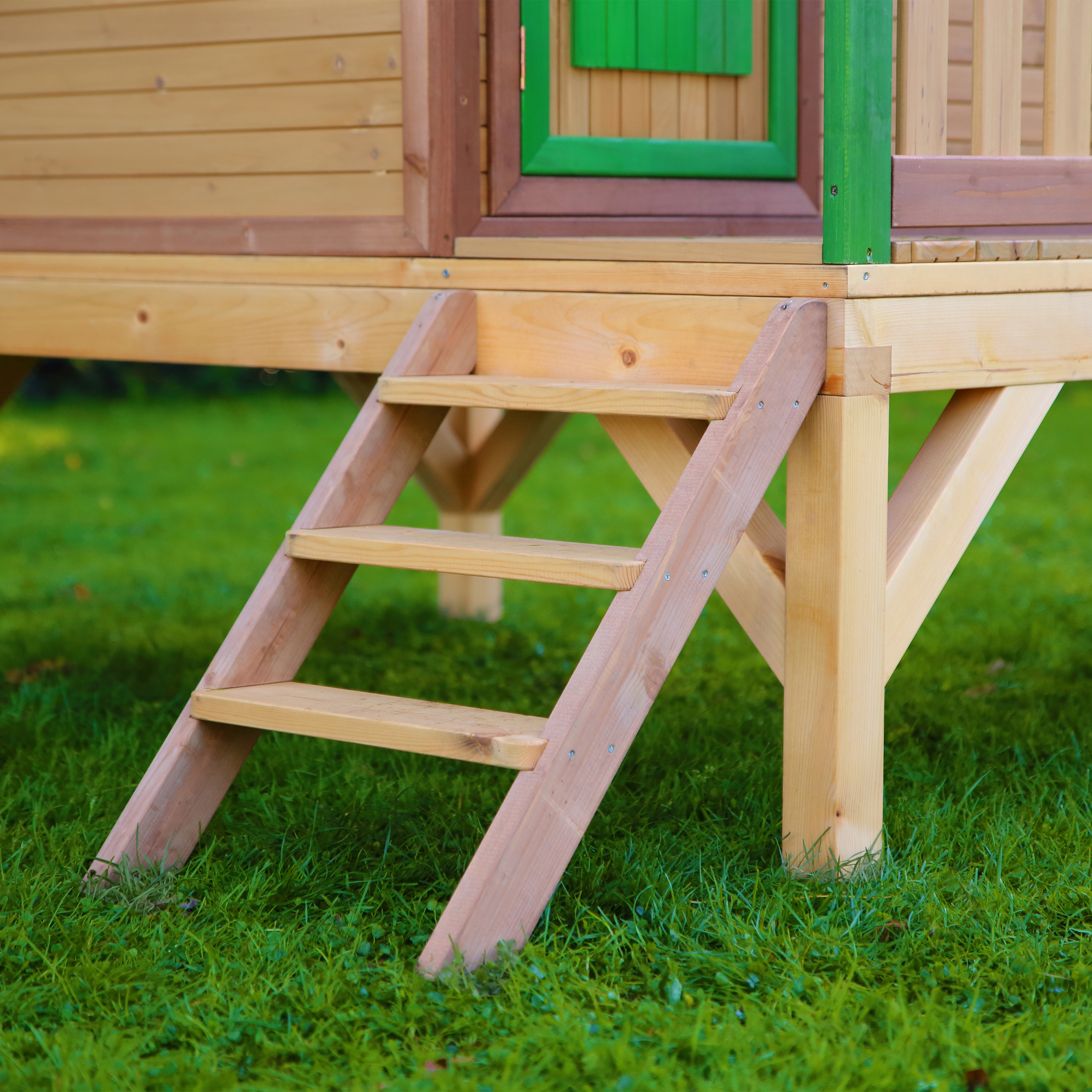 AXI Tom Playhouse Brown/Green - Grey Slide-8717973938040 AXI Tom Playhouse Brown/Green - Grey Slide
