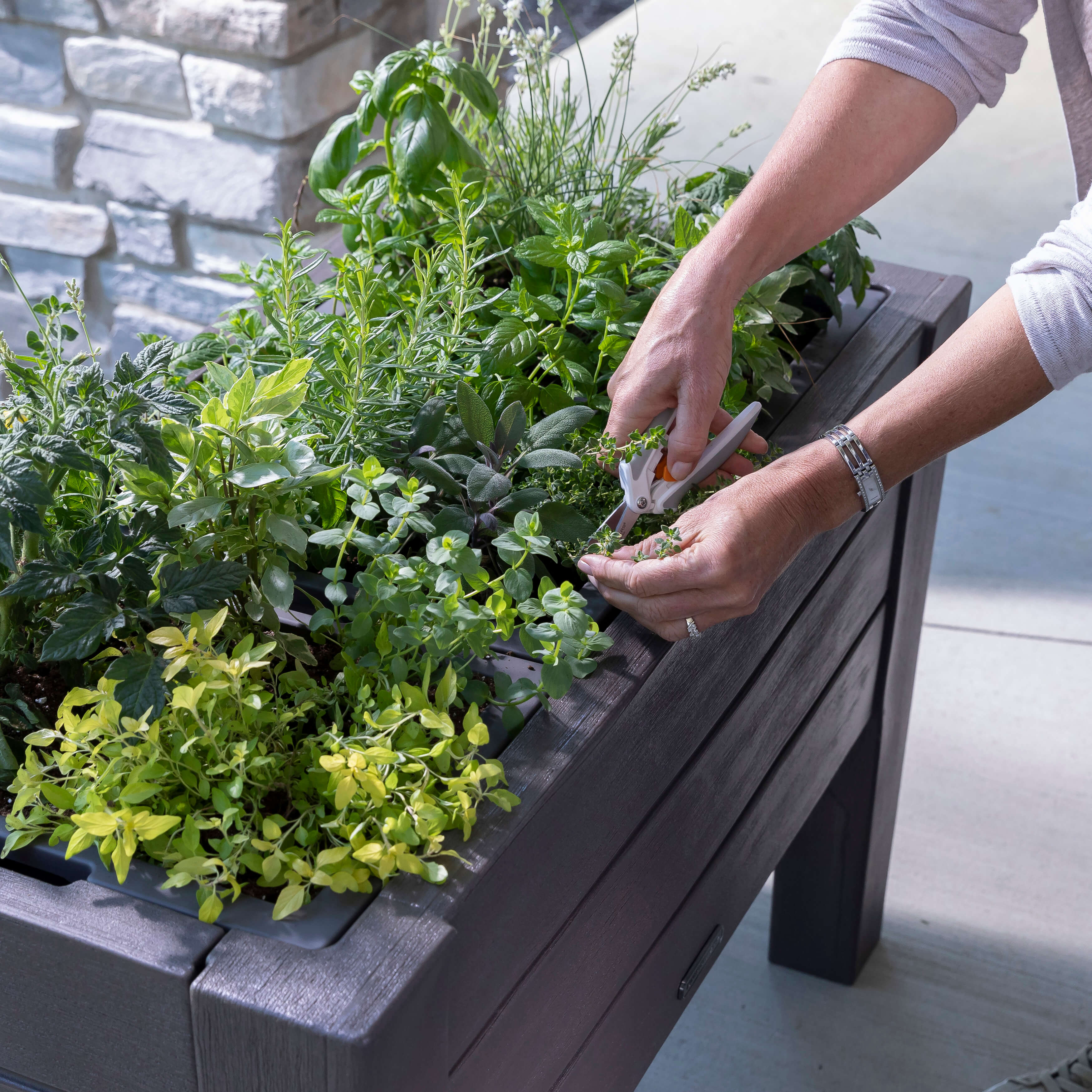 Step2 Lakewood Raised Planter Box - Dark Cedar