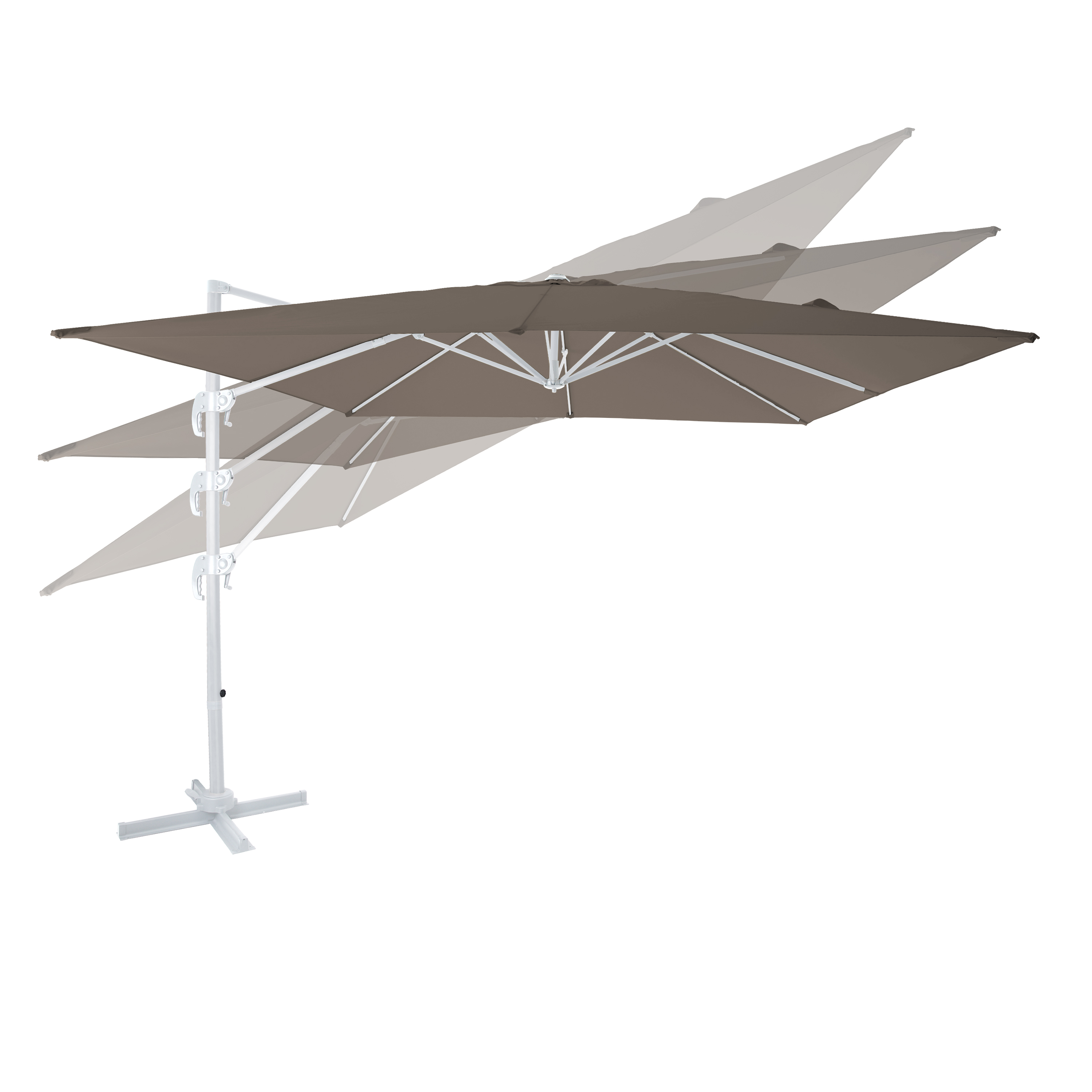 AXI Nima Floating Parasol 300x300 White/Taupe