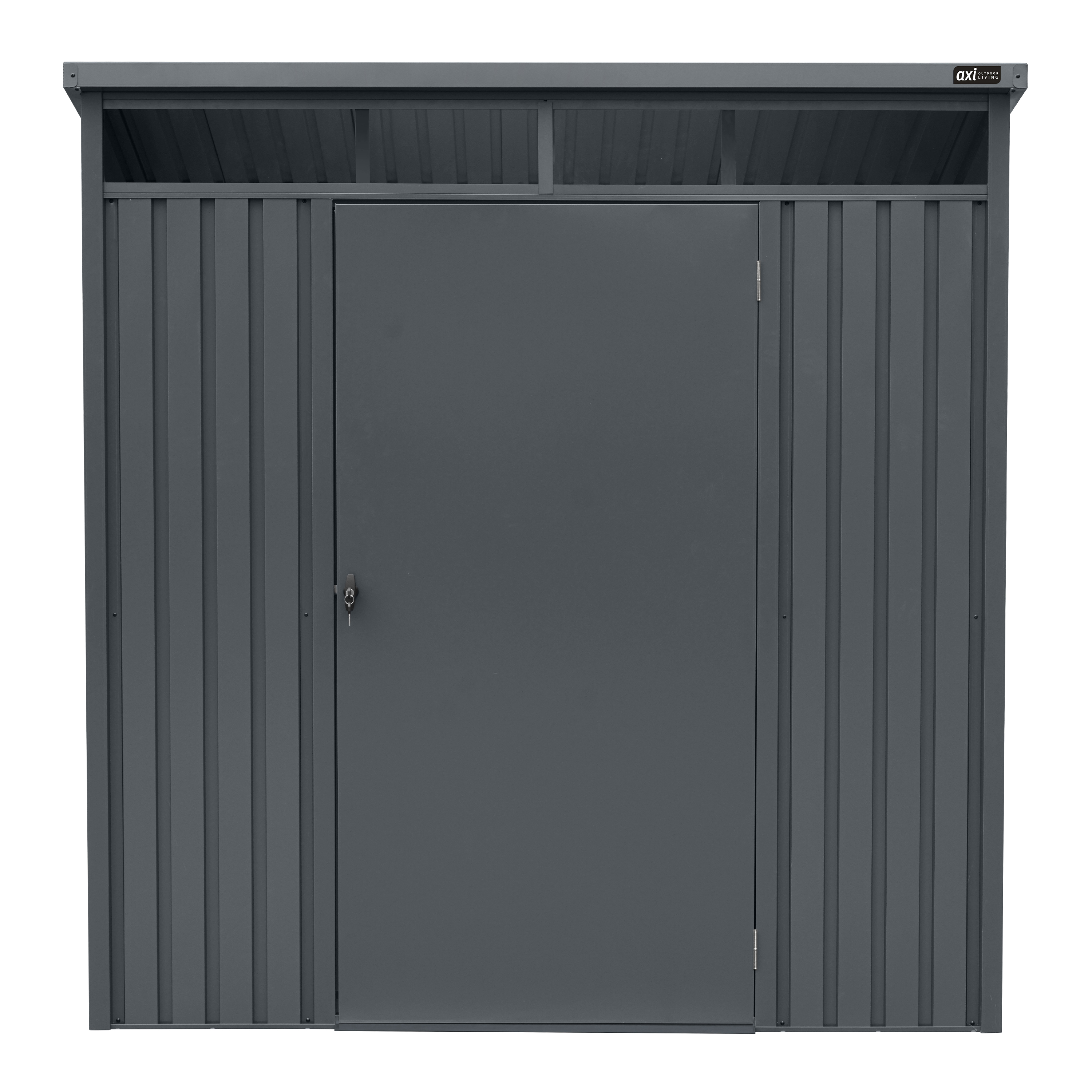 AXI Victor Metal Garden Storage Shed 132 x 192 x 201 cm – Anthracite