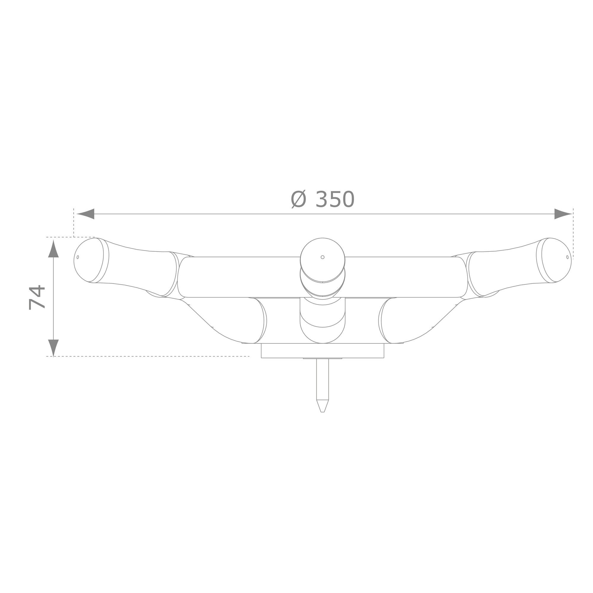 maattekening AXI Stuurwiel Boot Geel