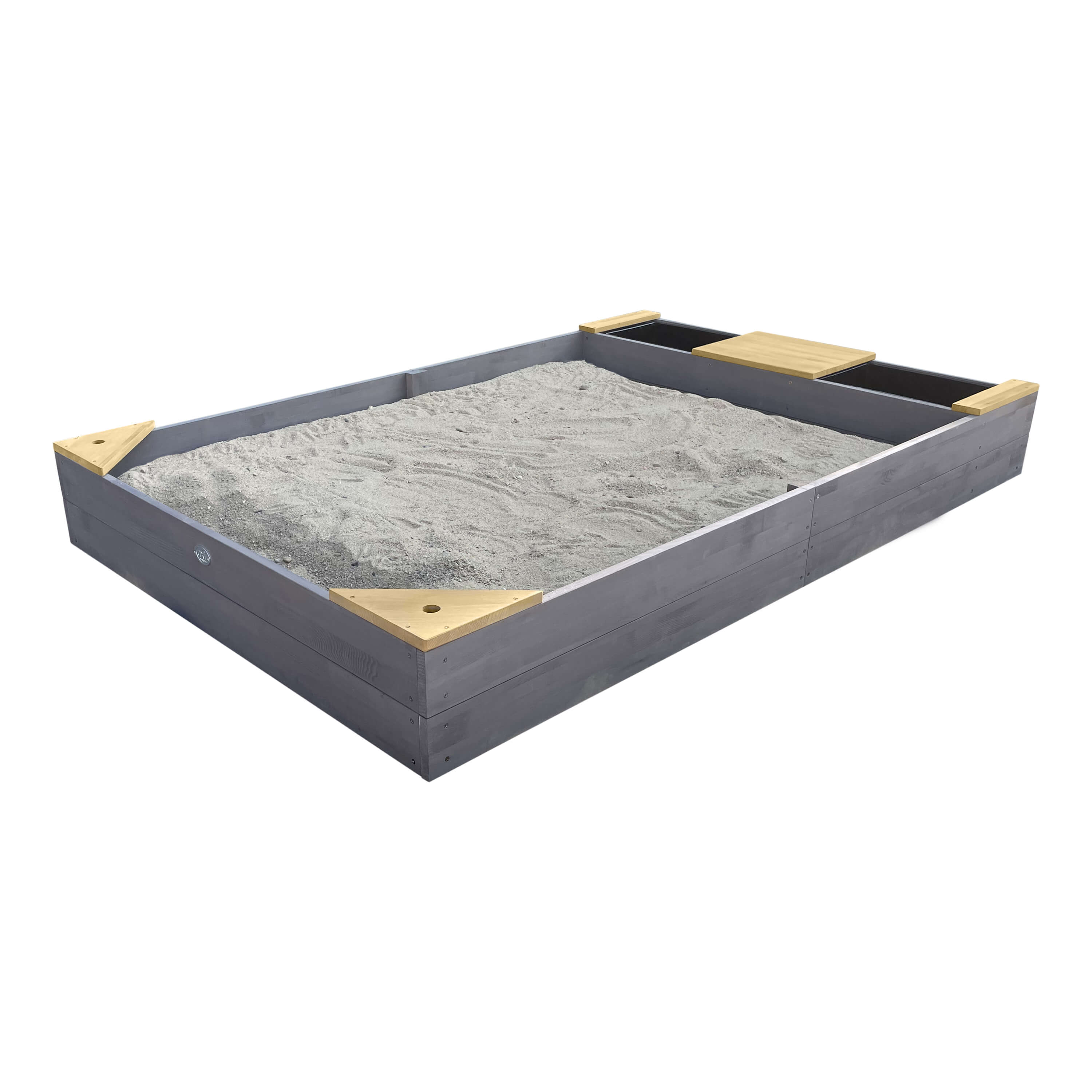 AXI Kelly Sandbox with Bins and Bench - Grey/Brown