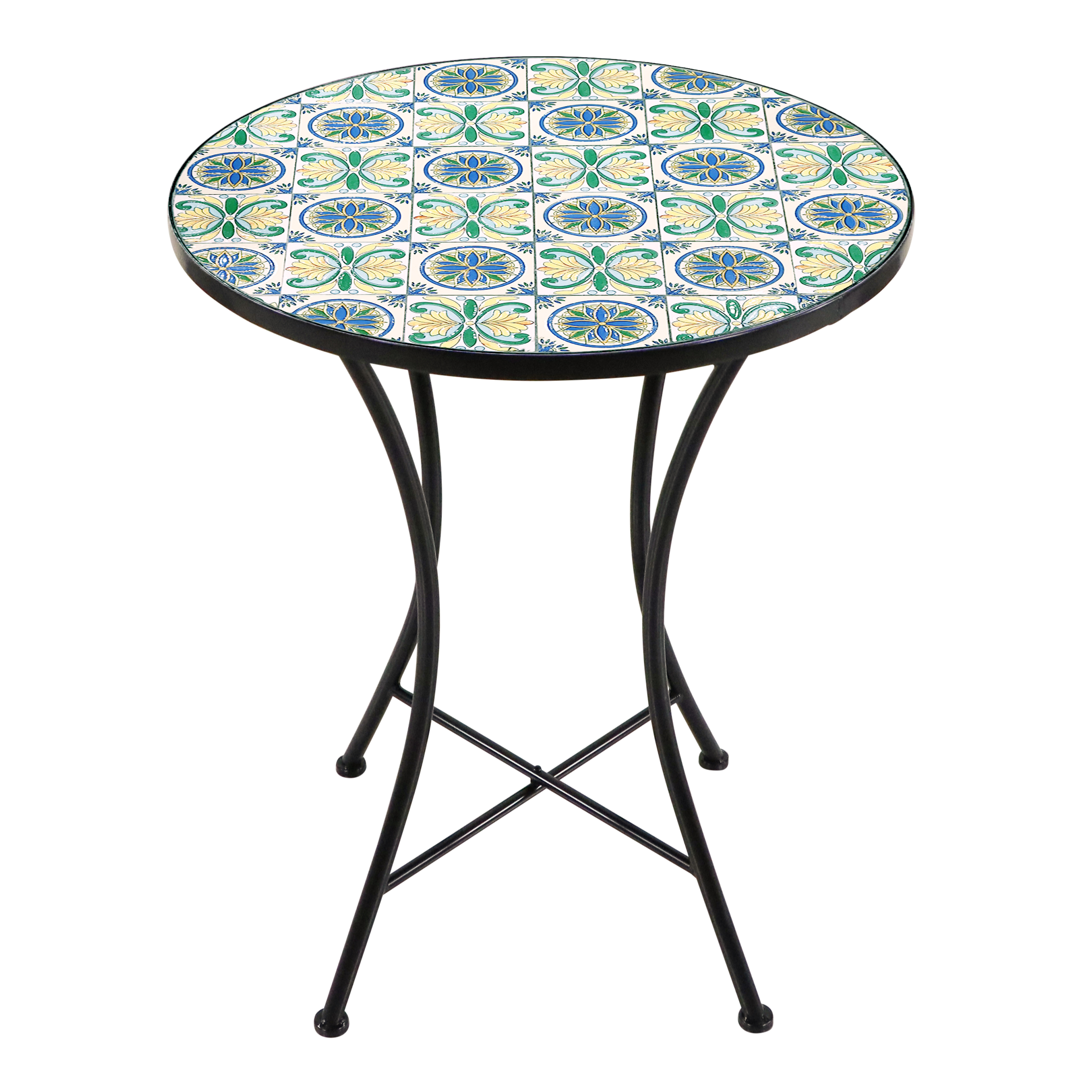 AXI Amélie Bistro Set Mosaic Sicilian Style - Blue/Yellow