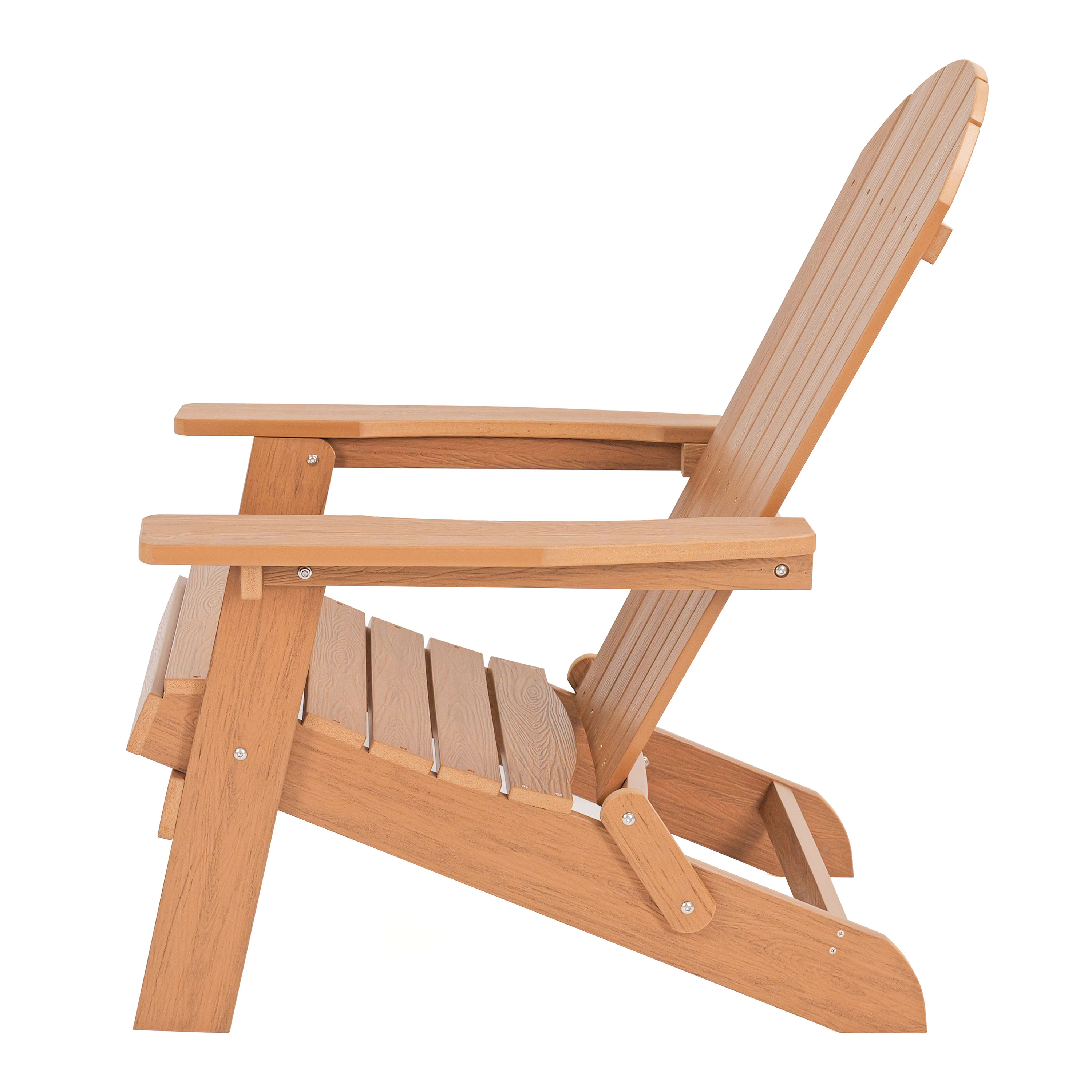 AXI Claire Folding Adirondack Chair Plastic Brown