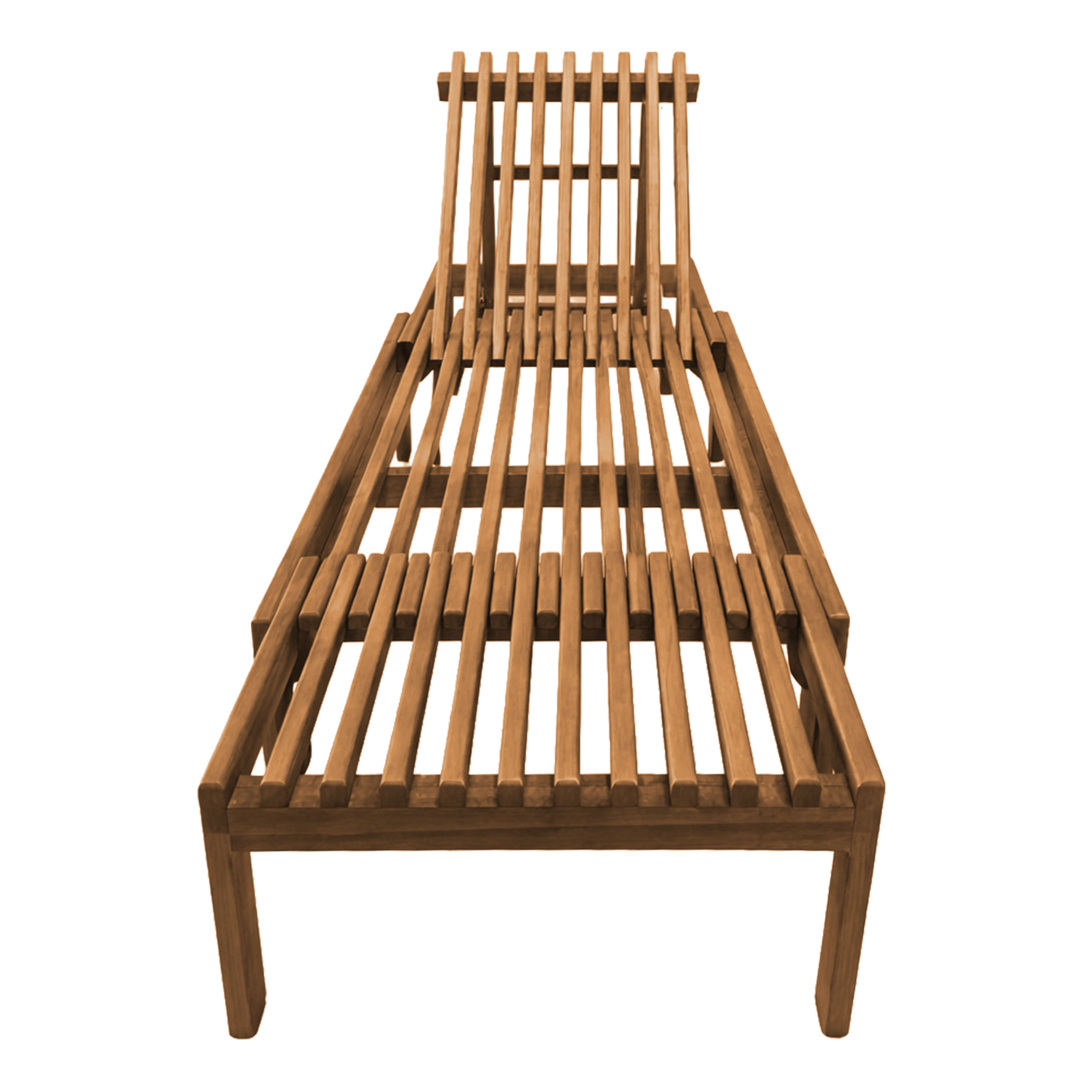 AXI Rowan 2-in-1 Sunbed and Garden Bench - Teak