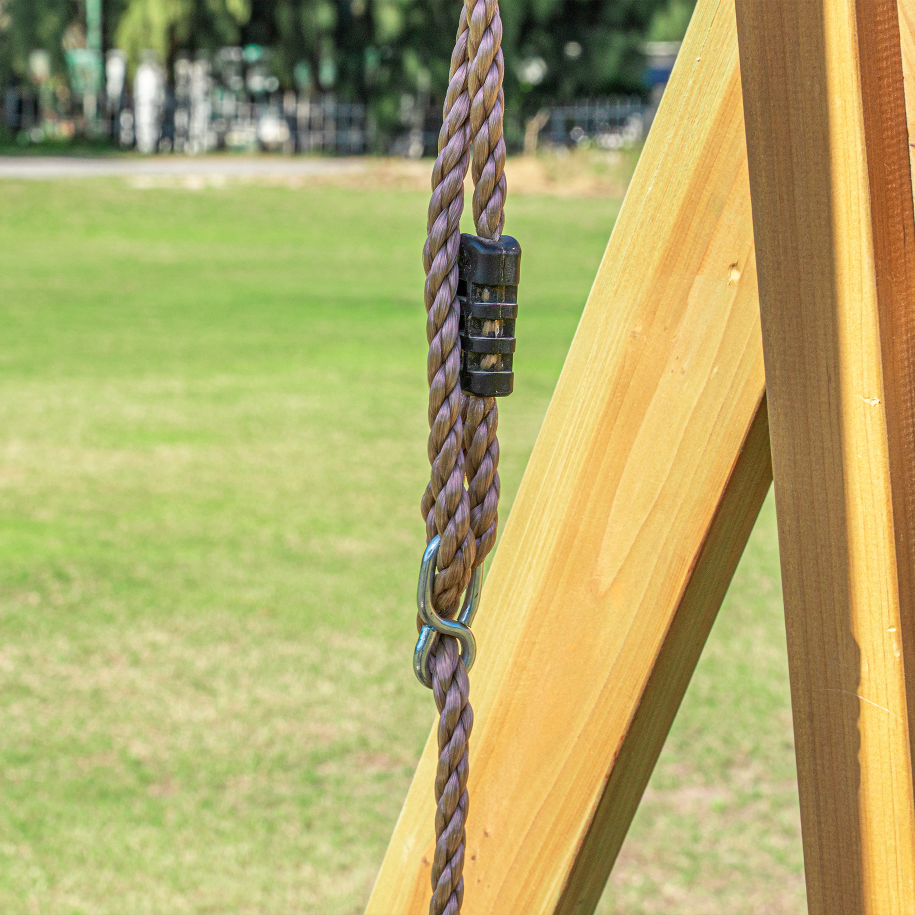 AXI Mia Climbing Frame with Double Swing Set – Red Slide