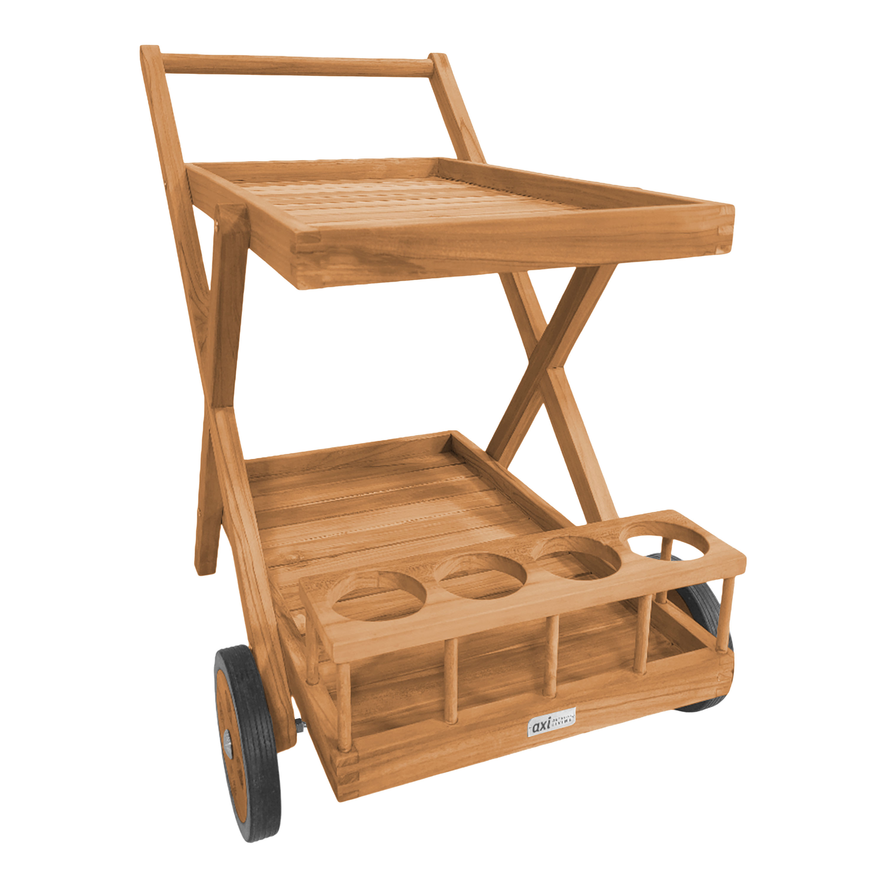 AXI Bodhi Teak Serving Trolley