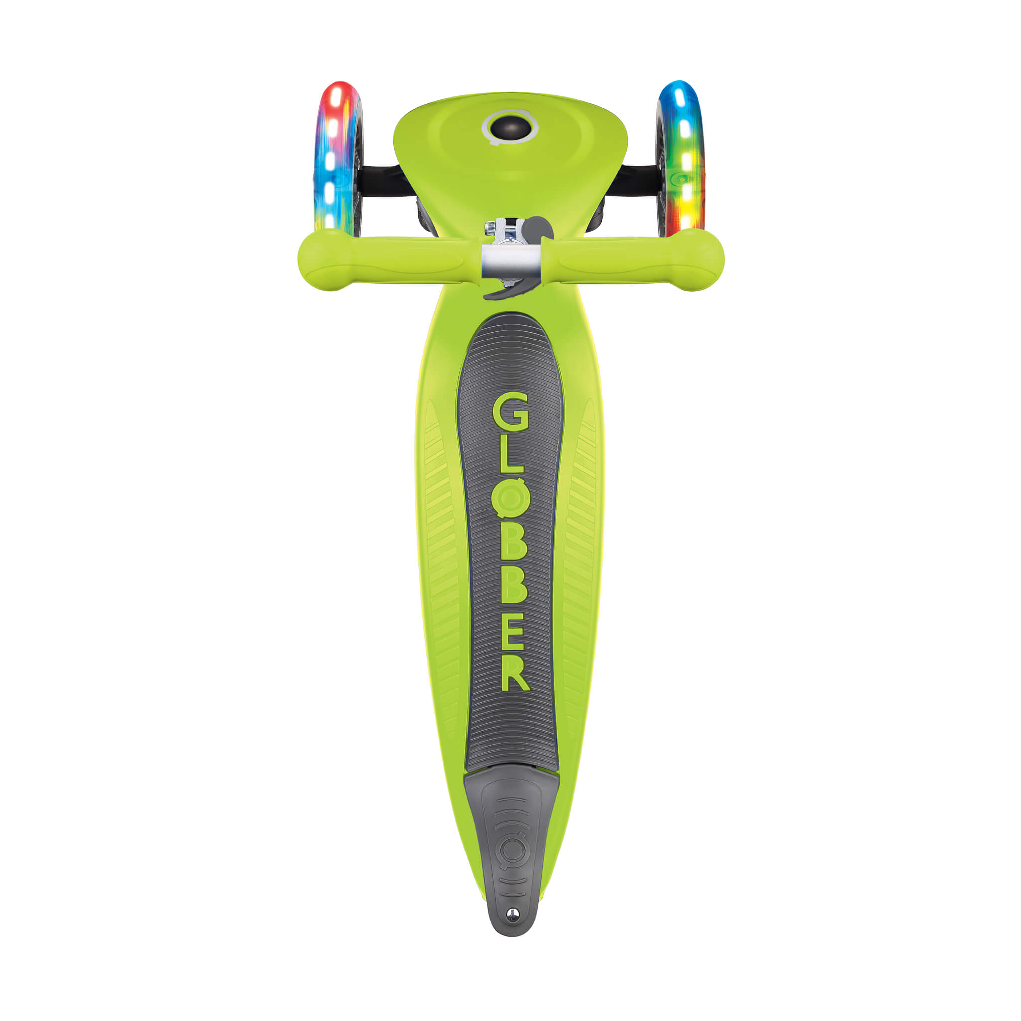 Globber Primo Foldable Lights Scooter - Green