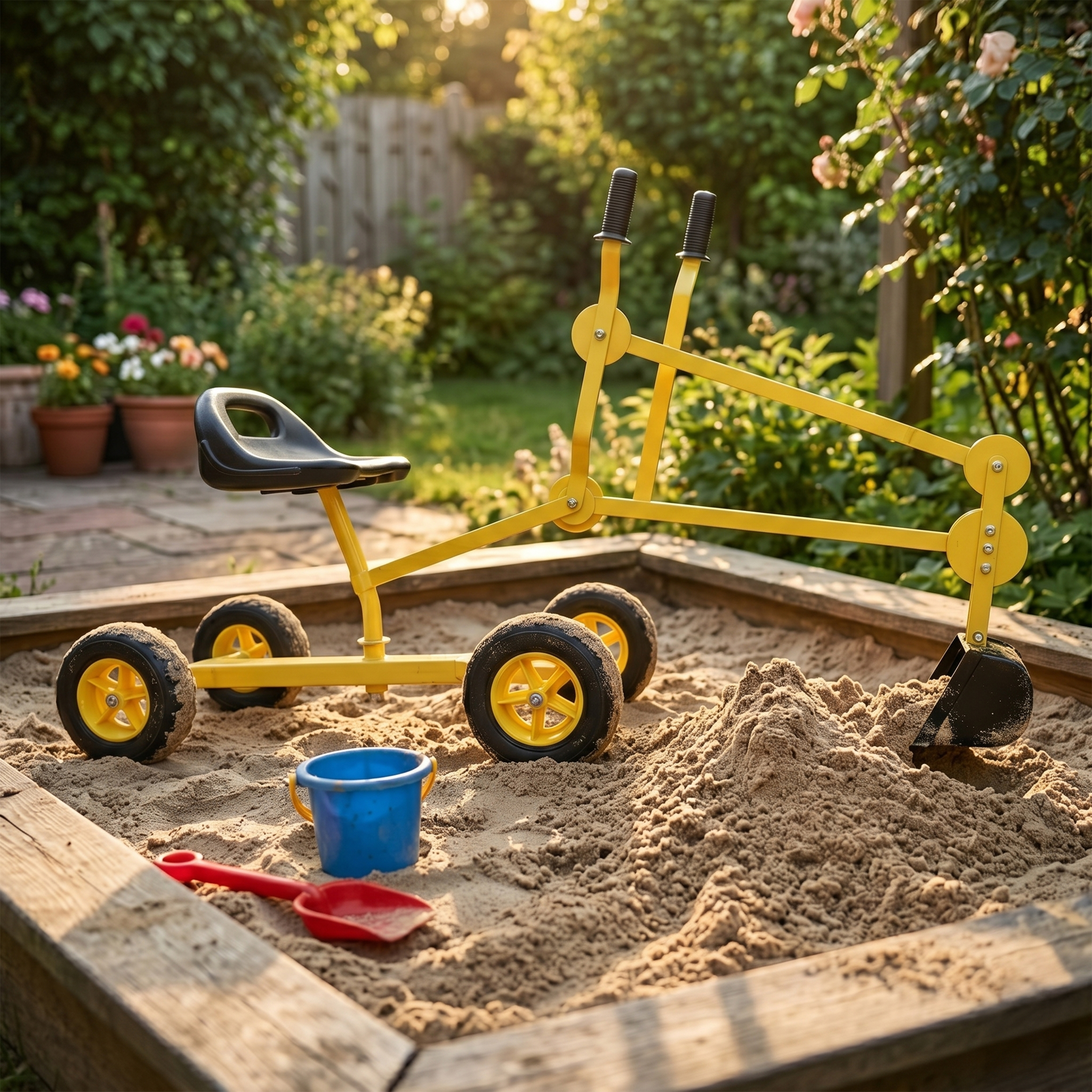 AXI Dean the Sand Digger for the Sandbox with 4 wheels – Yellow/Black