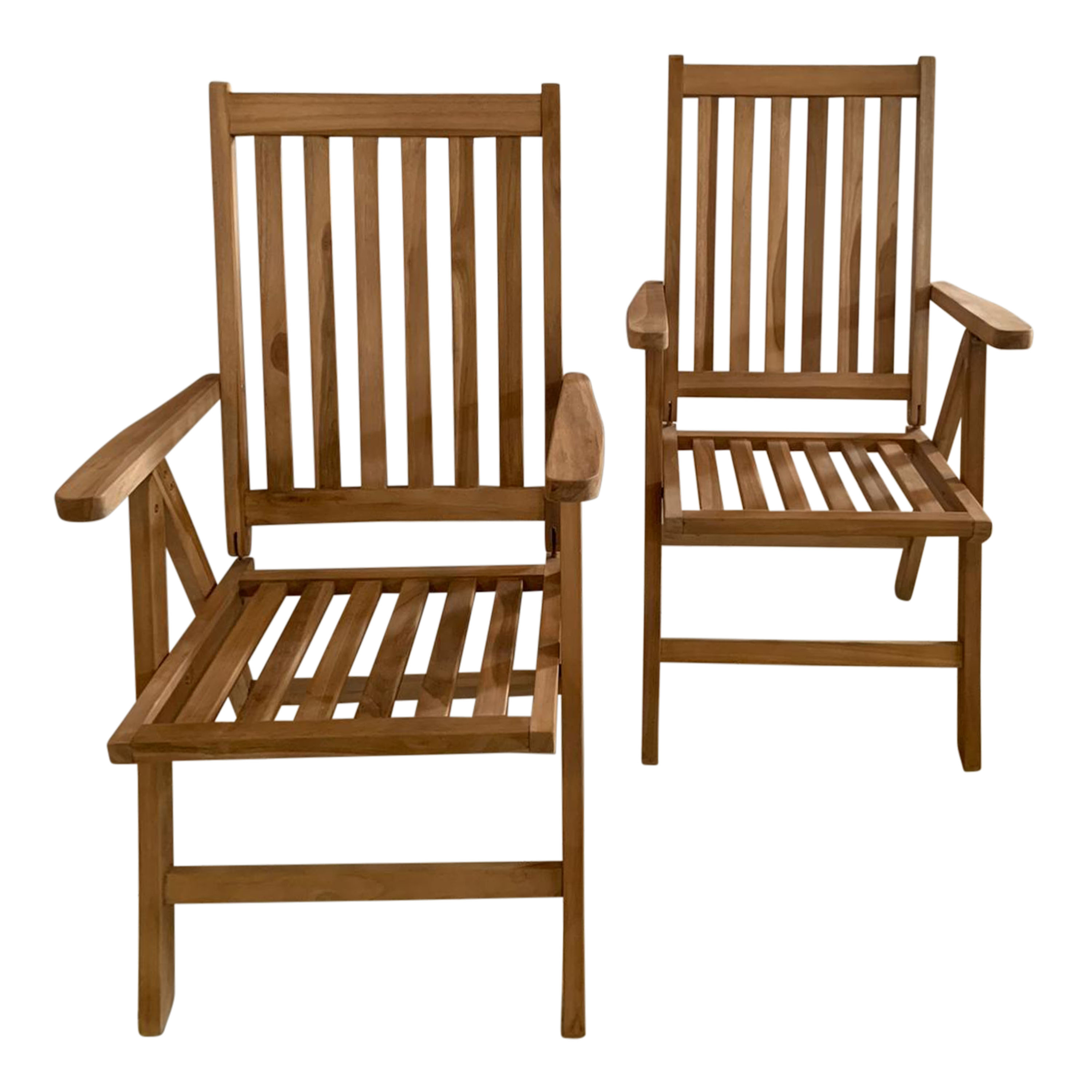 AXI Nuria Teak Adjustable Chairs – Set 2 pieces