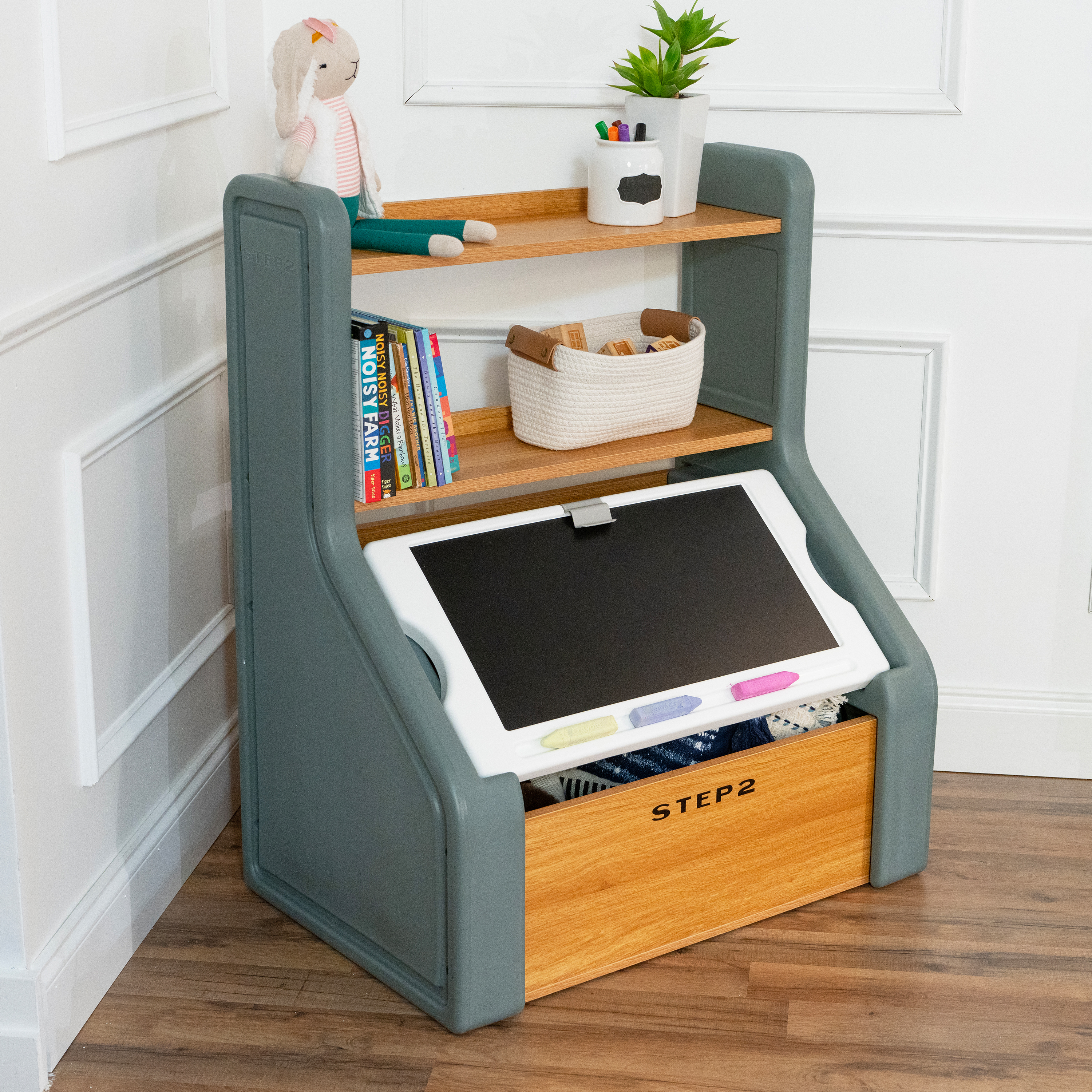 Step2 Harmony Toy Storage Box Grey