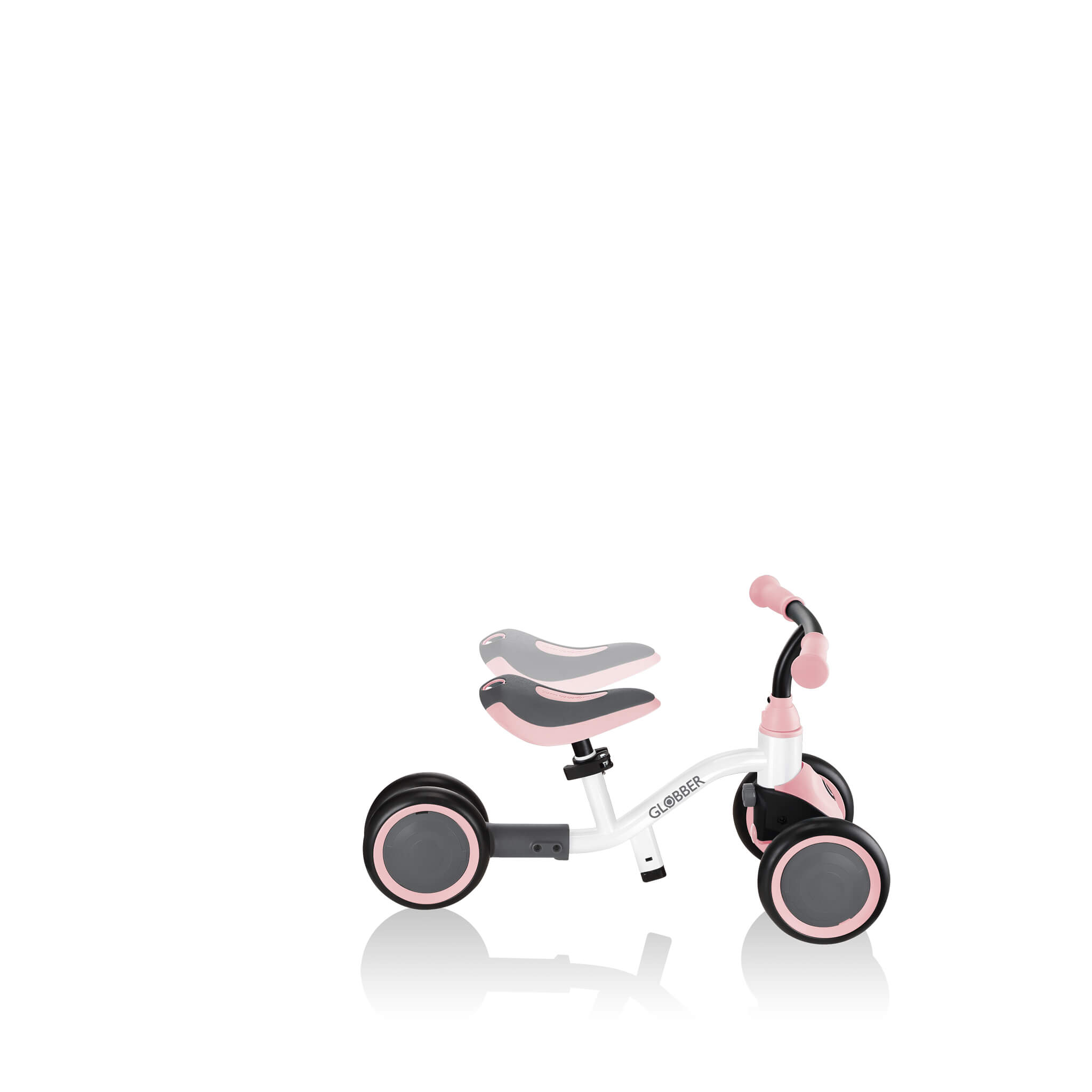 Globber Learning Bike 3-in-1 - White/Pastel Pink