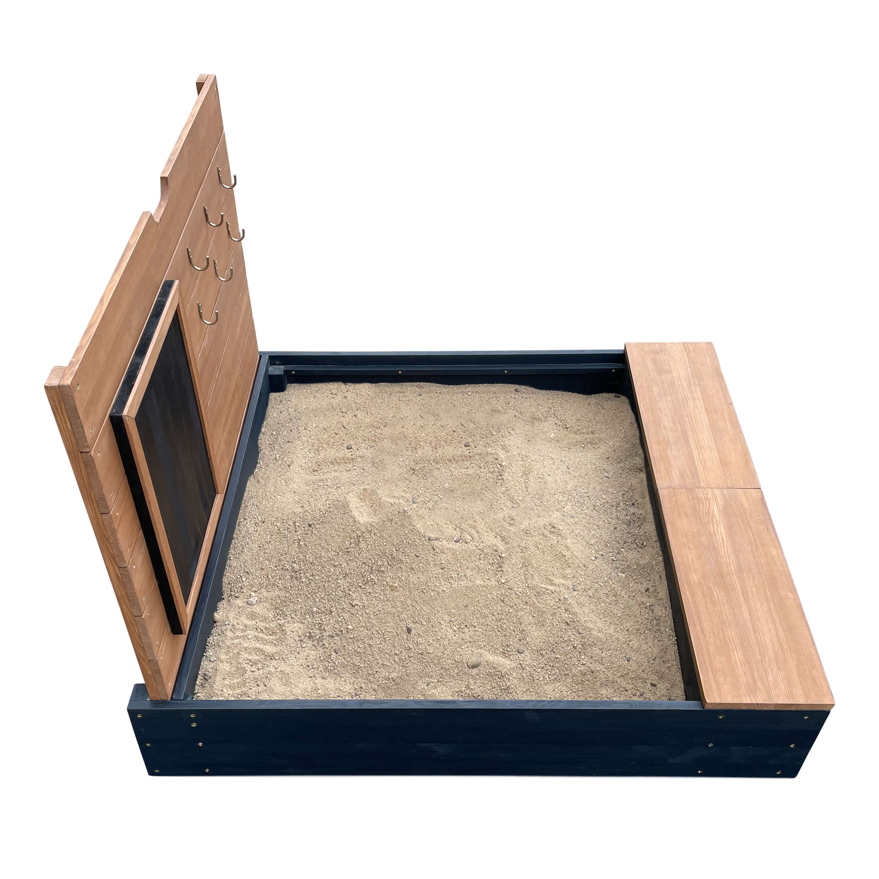 AXI Mandy Sandbox with Storage and Lid - Anthracite/Brown