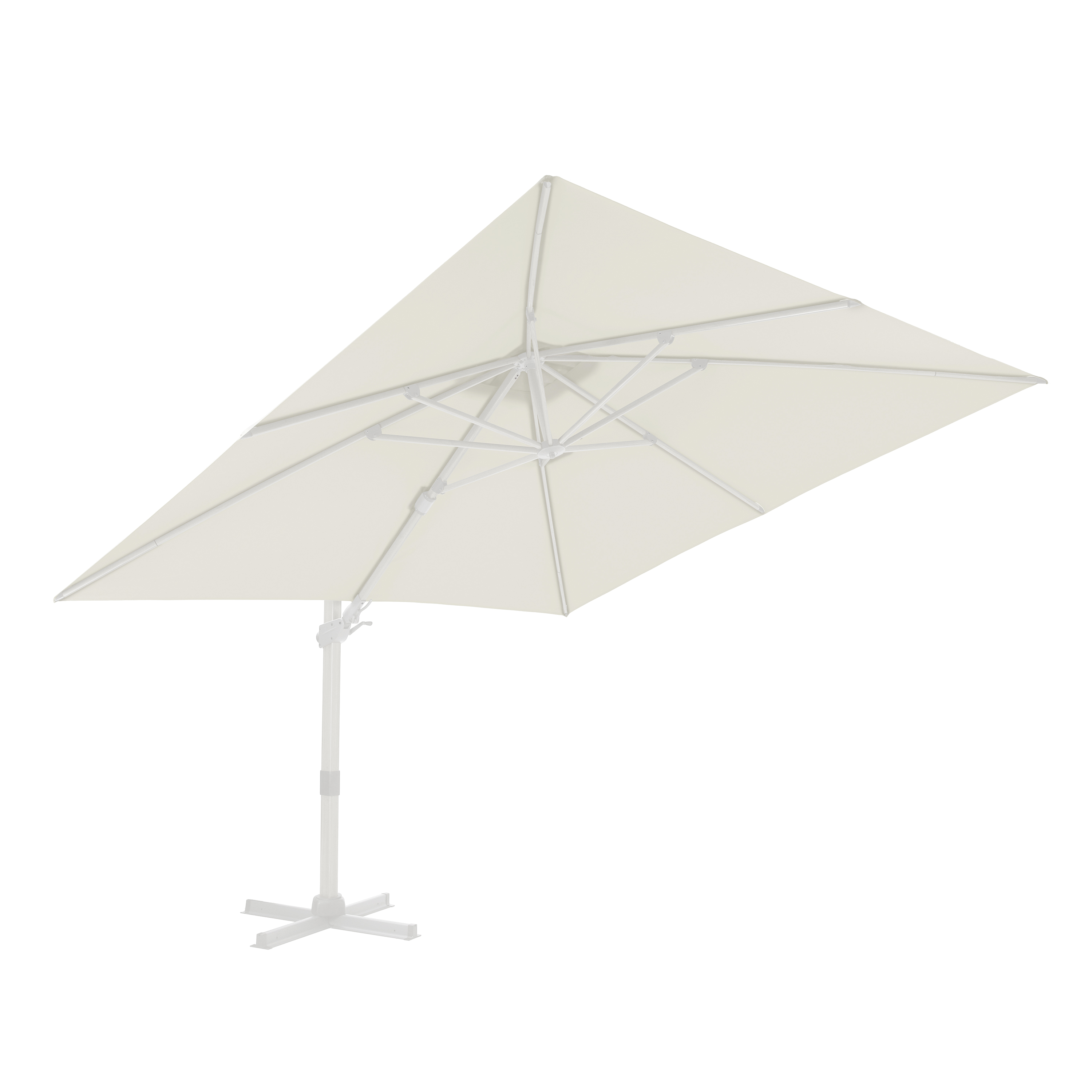 AXI Apollo Premium Cantilever Parasol 300x300cm - White/Beige