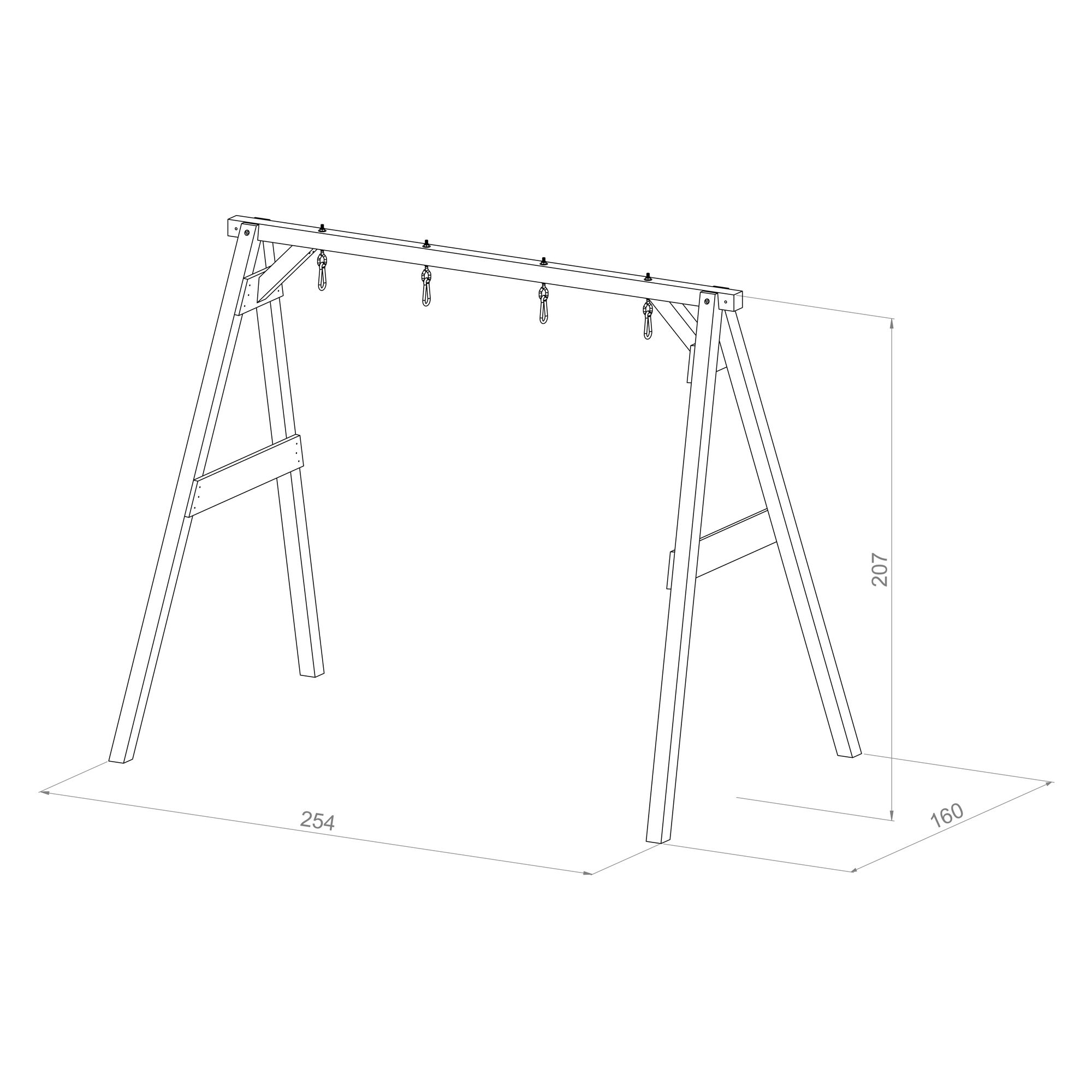 maattekening AXI 4-in-1 SportsFun Bruin