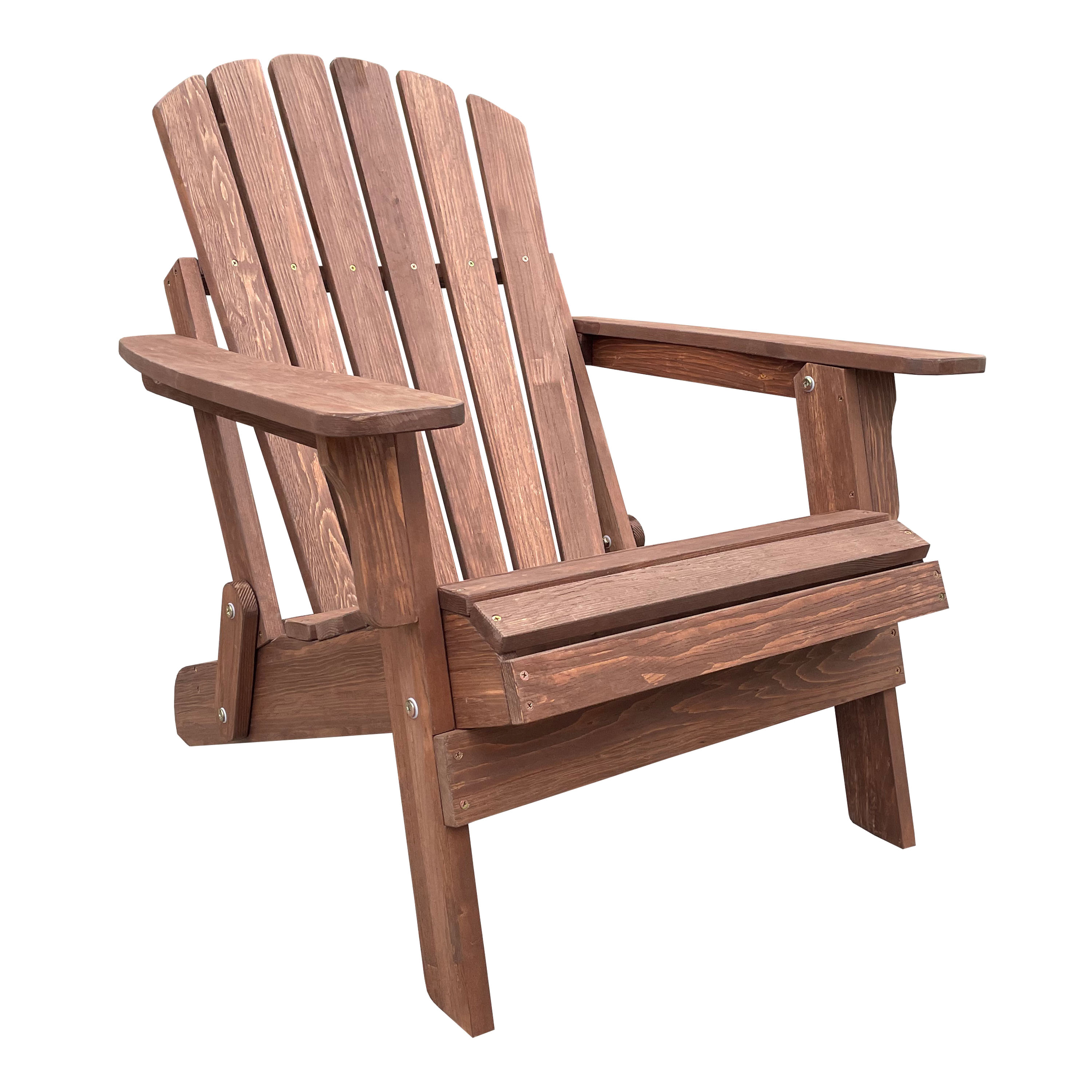 AXI Rosalie Folding Adirondack Chair Coffee Brown