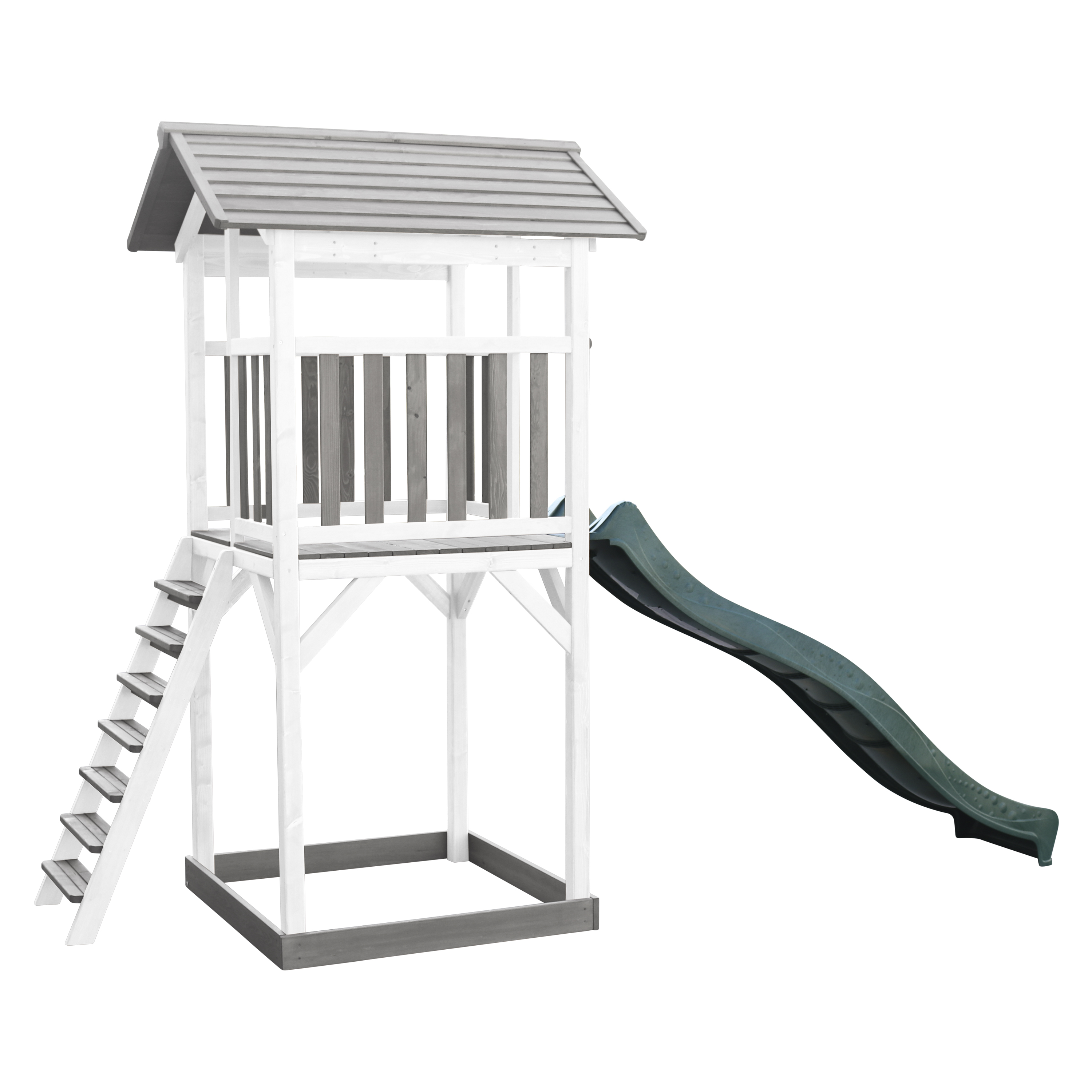 AXI Beach Tower Grey/White - Green Slide