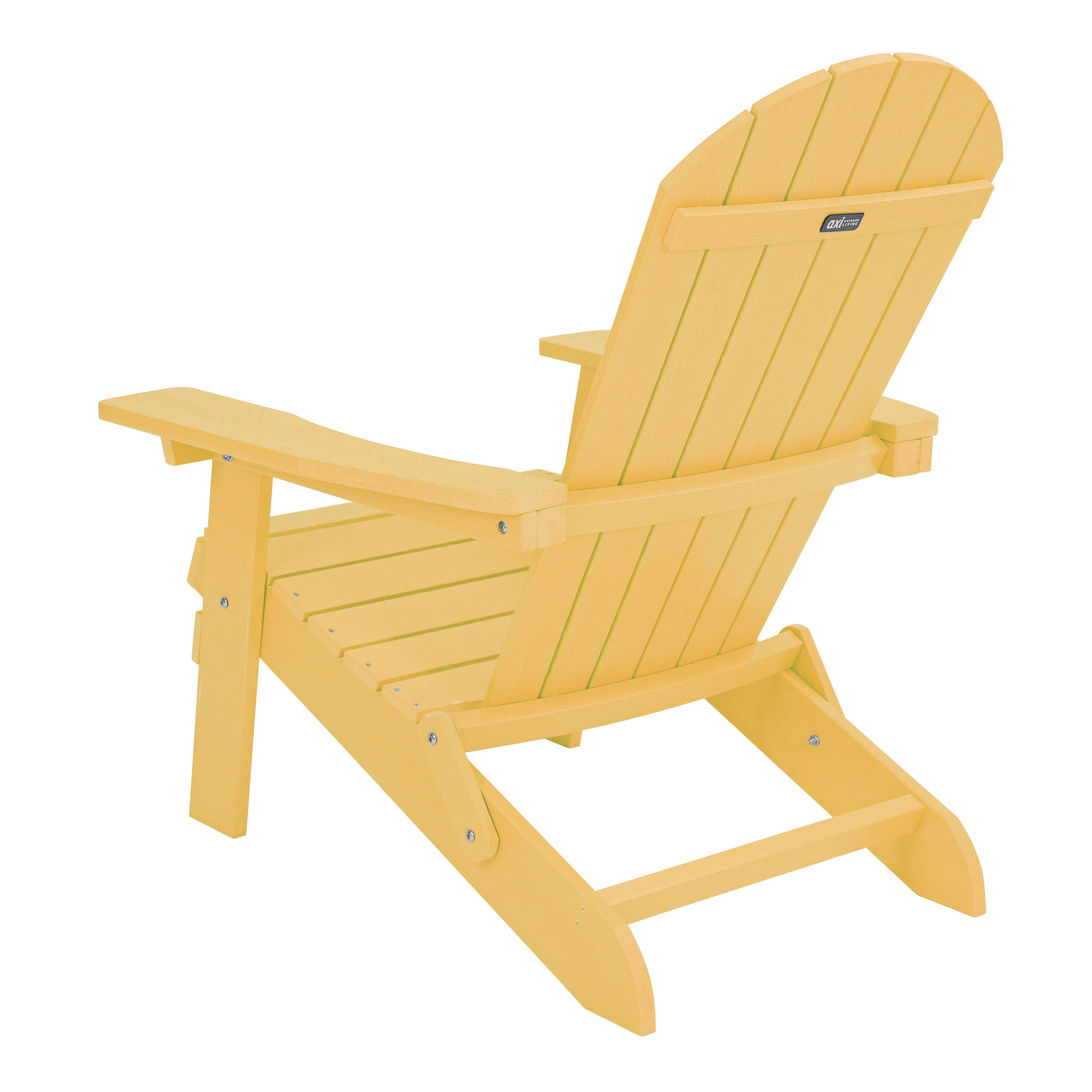 AXI Claire Folding Adirondack Chair Plastic Yellow