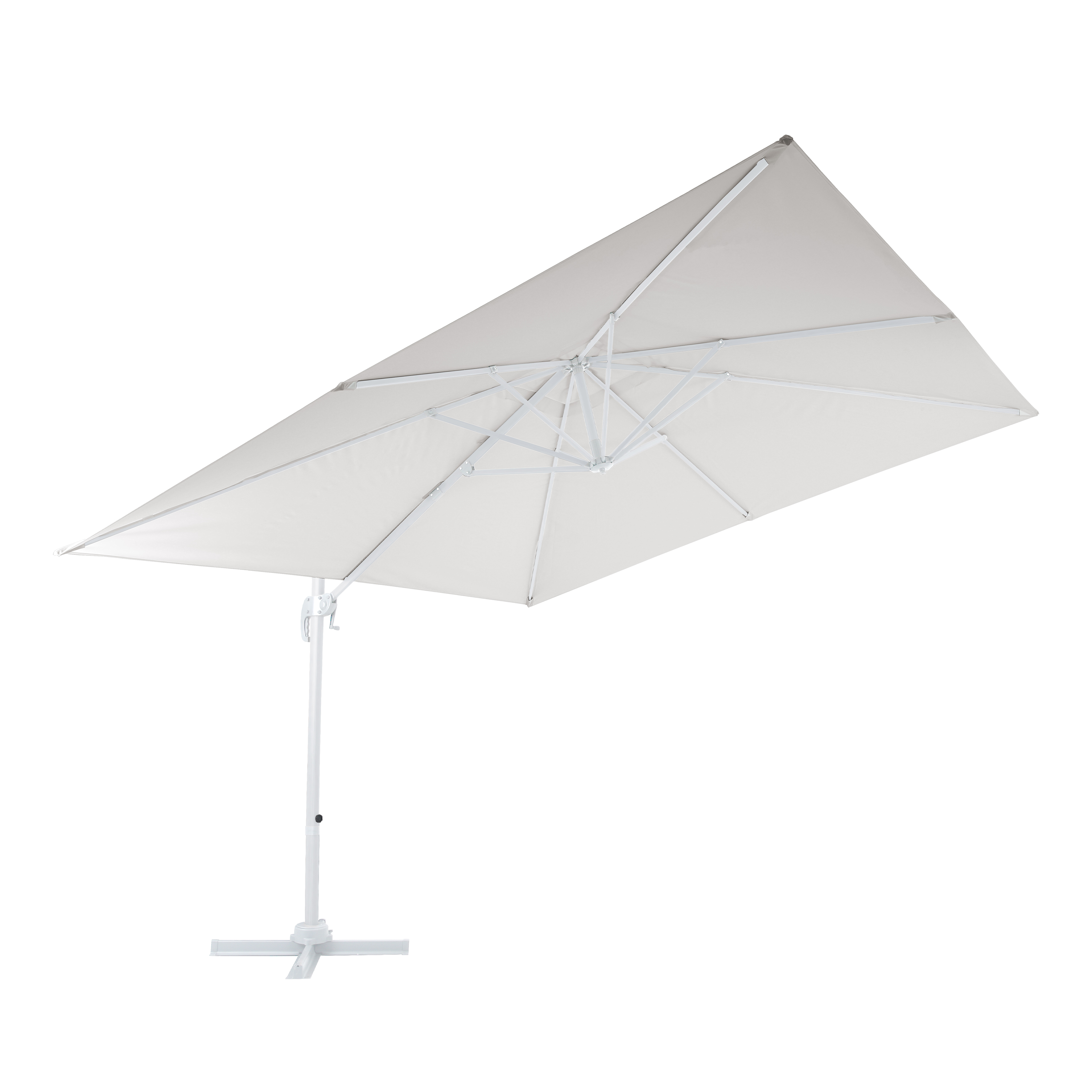 AXI Nima Cantilever Parasol 300x300 cm - White/Beige