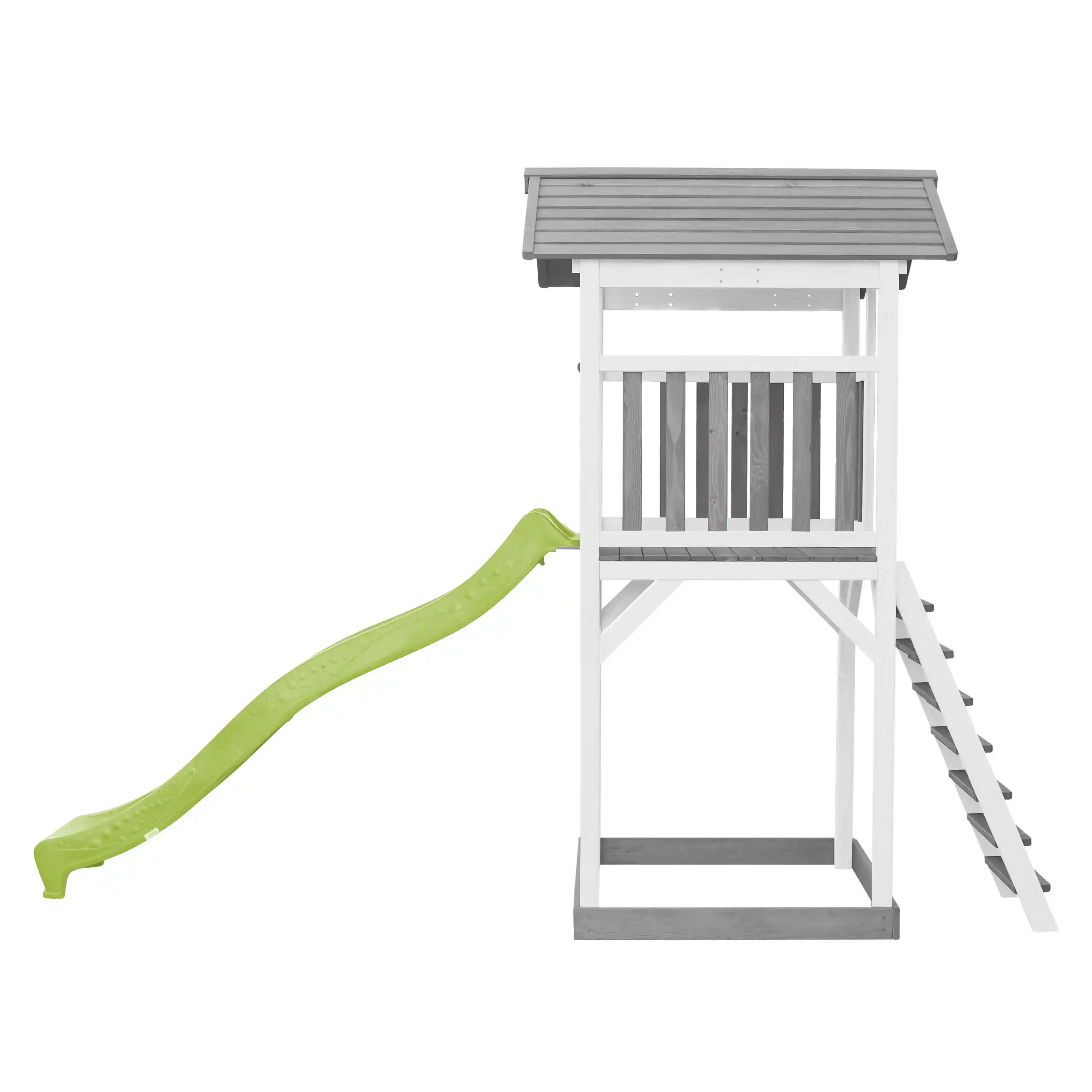 AXI Beach Tower Grey/White - Lime Green Slide