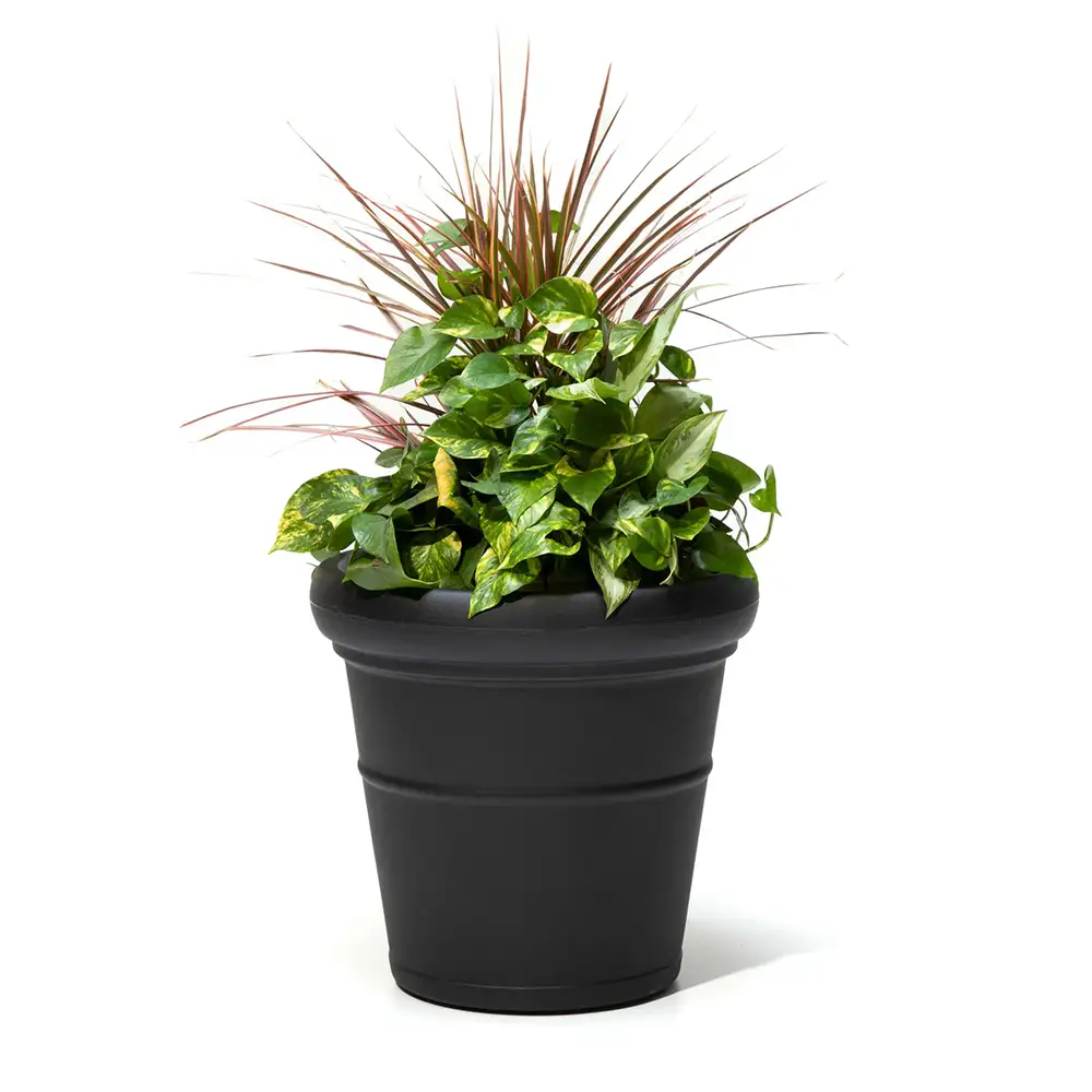 Step2 Claremont Flower Pot - Onyx Black