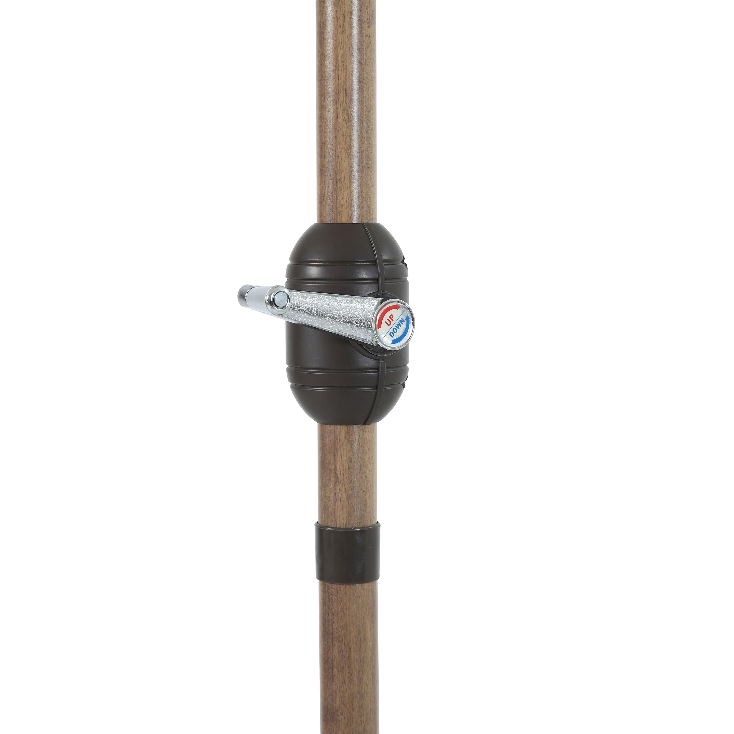 AXI Noor Centre Pole Parasol Ø 300cm Oak-look/Beige