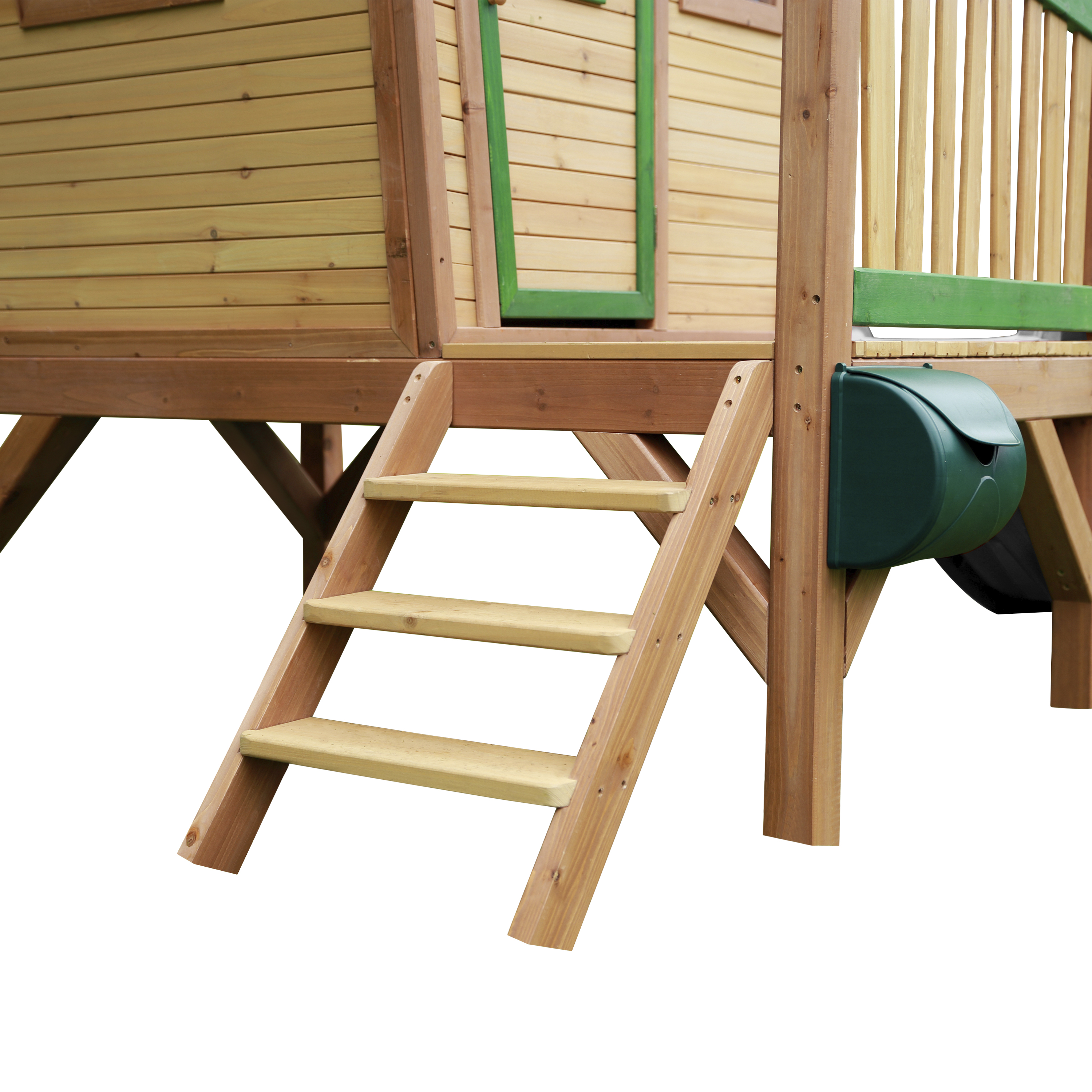 AXI Robin Playhouse Brown/Green - Grey Slide