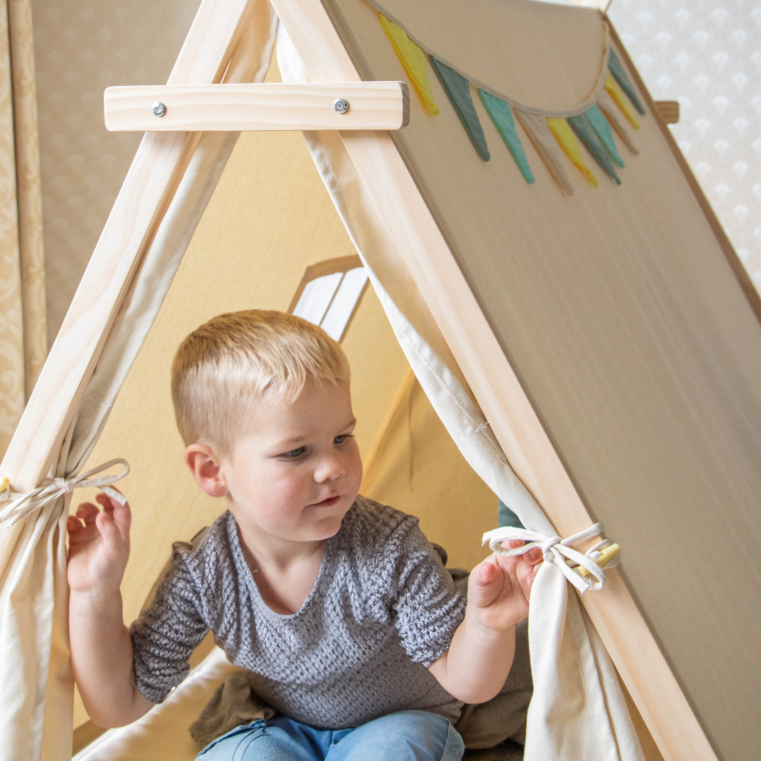 Sunny Sienna Play Tent - Cream