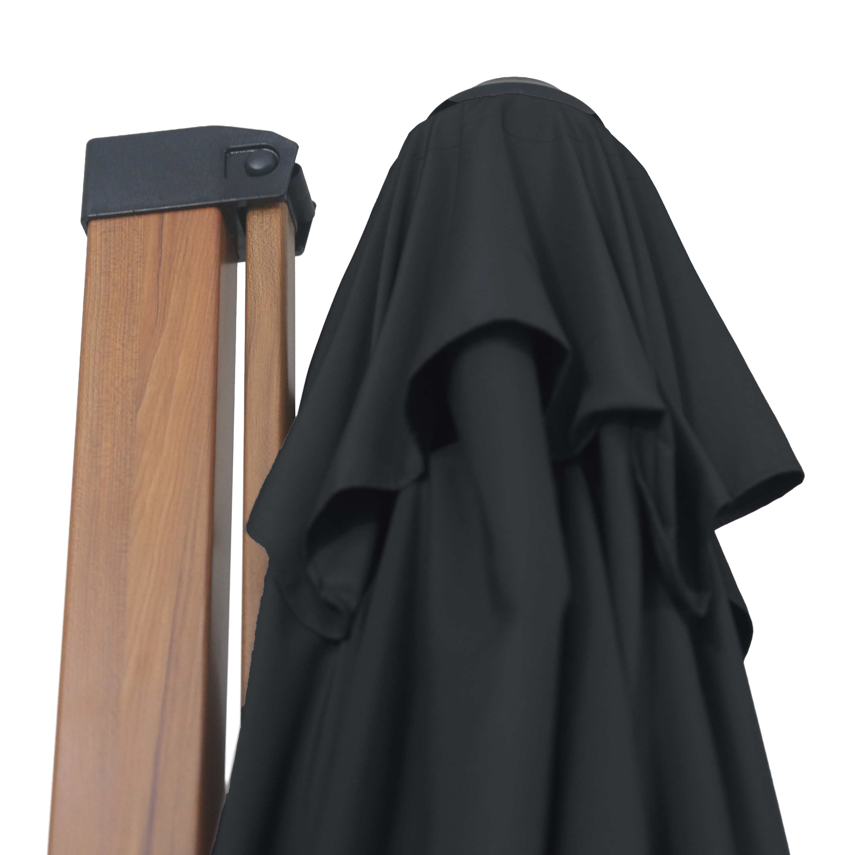 AXI Alina Cantilever Parasol 300x300cm Wood-look/Grey