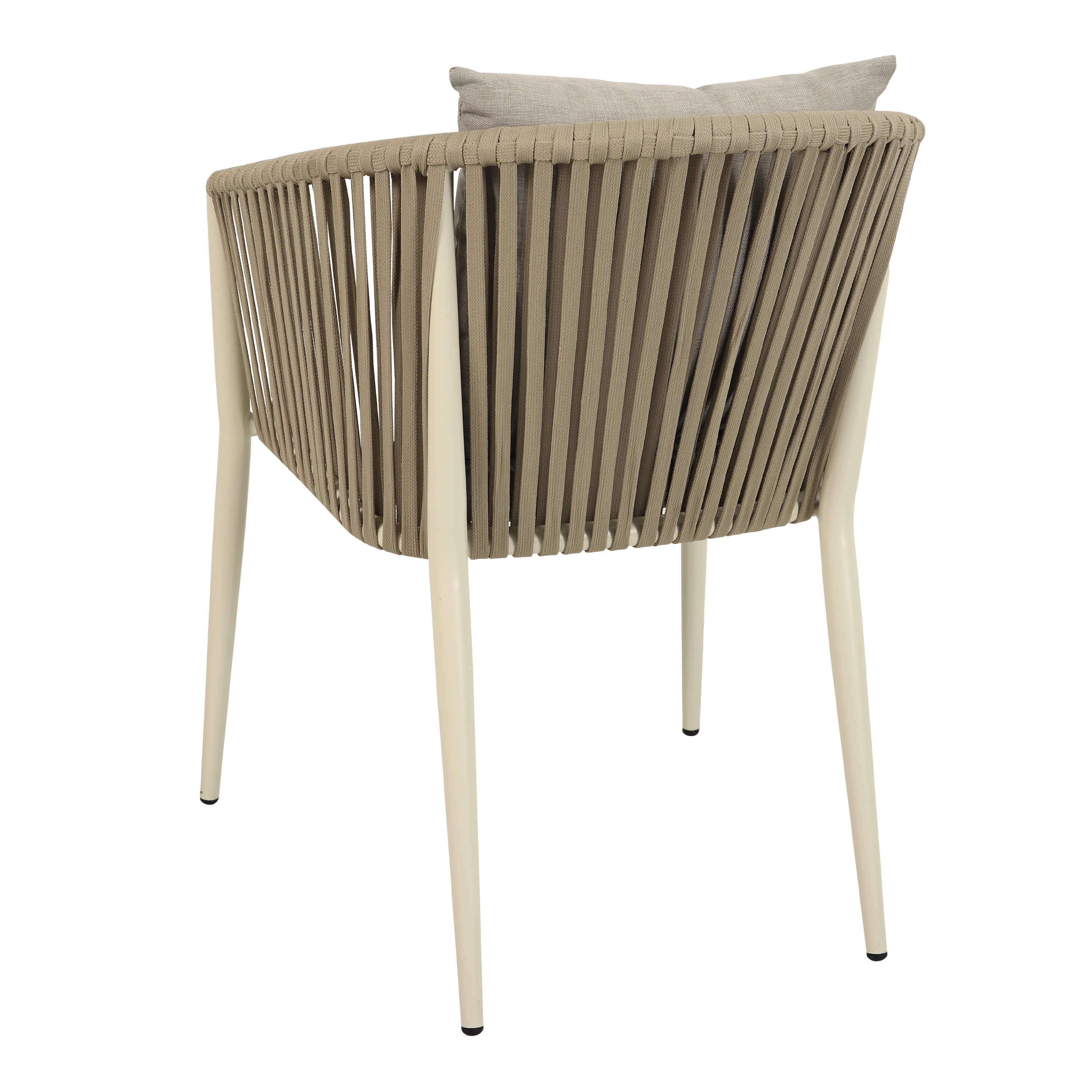 AXI Chay Garden Set with 8 Chairs – Beige with Polywood in Wood Effect