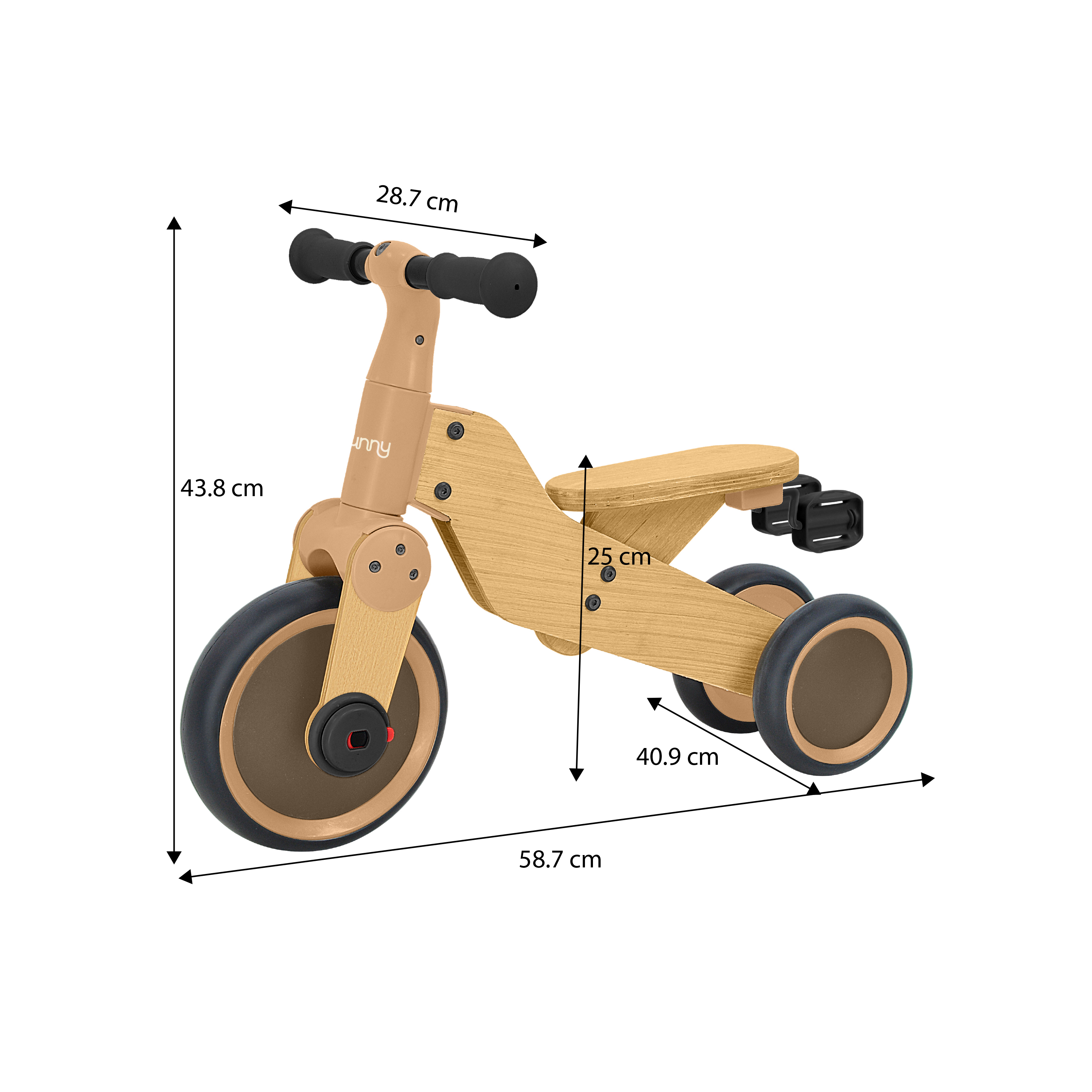 Sunny Walker 2-in-1 Wooden Balance Bike 1000