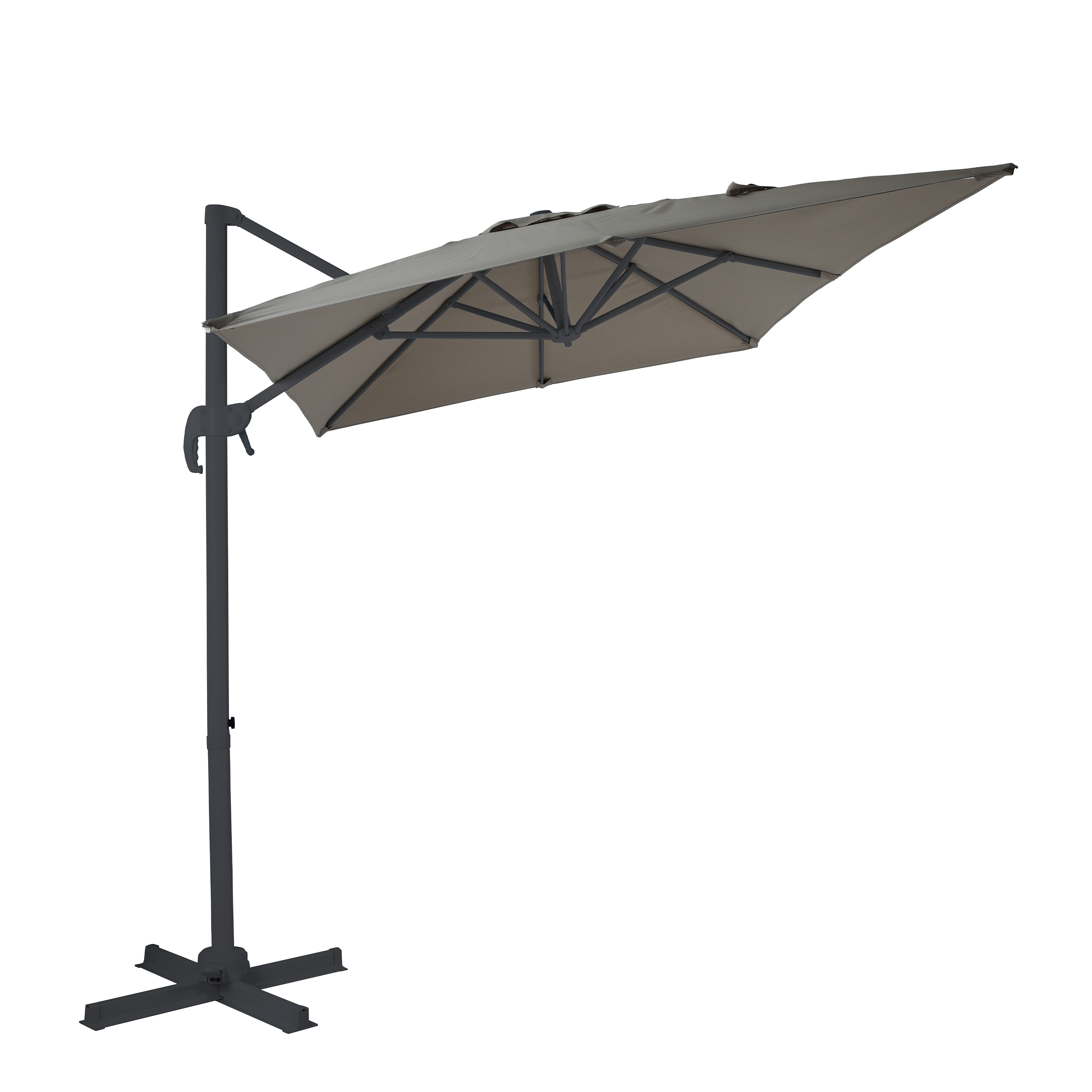 AXI Coco Cantilever Parasol 200x300cm - Grey/Taupe