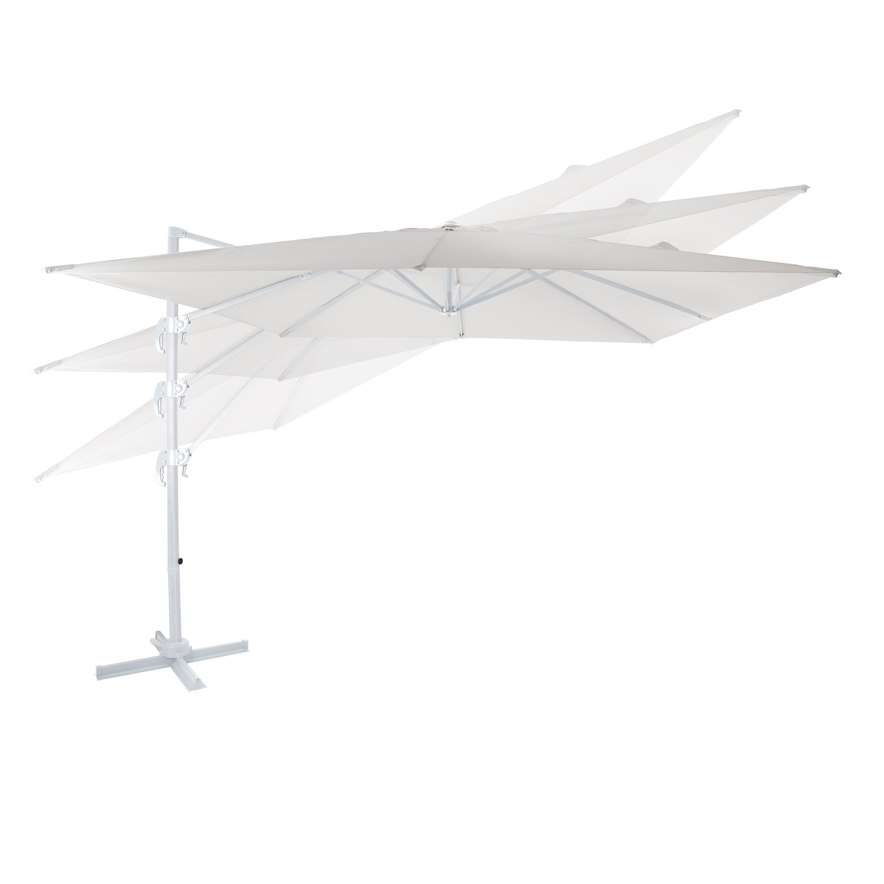 AXI Nima Cantilever Parasol 300x300 cm - White/Beige