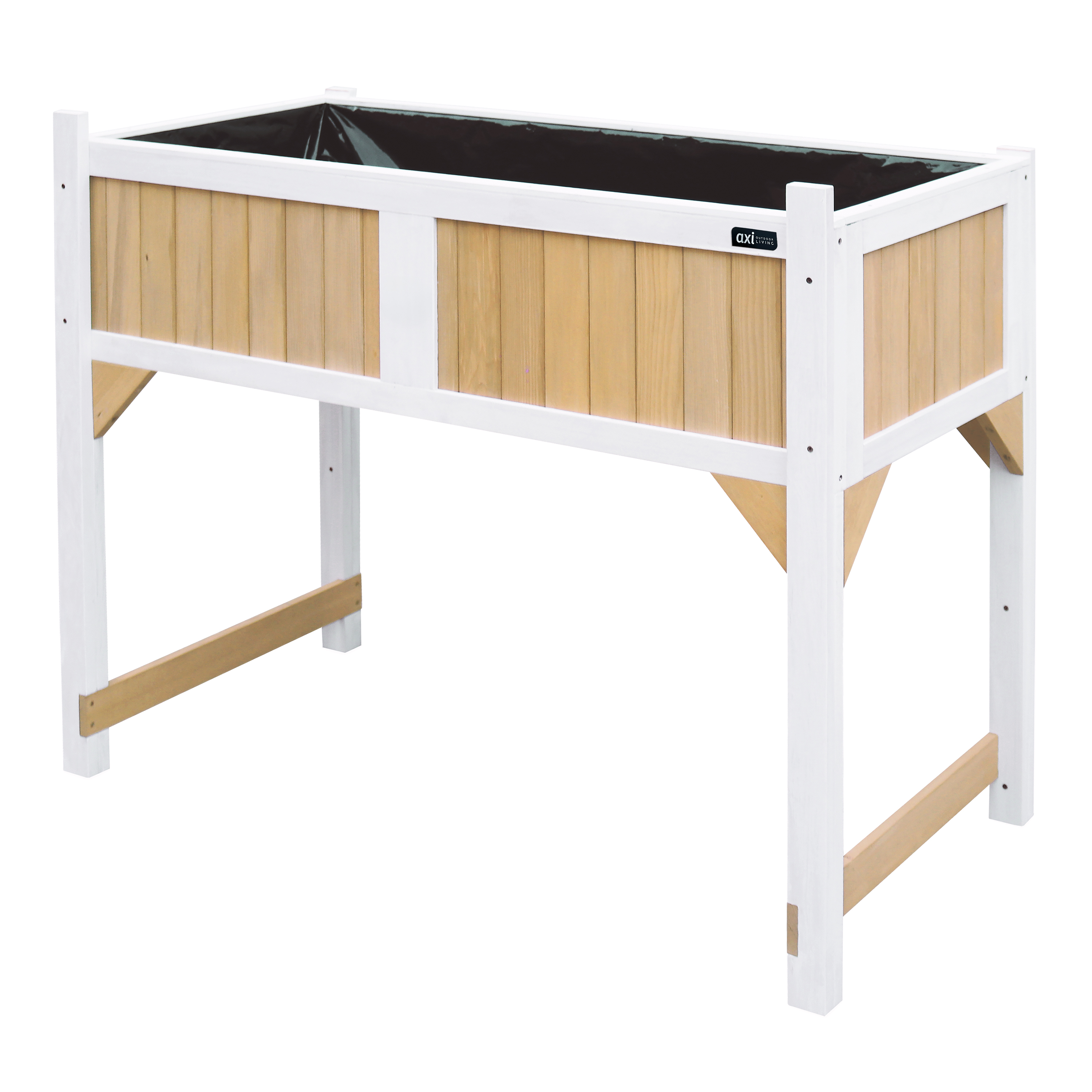 AXI Gardening Table with ground cloth - Brown/White