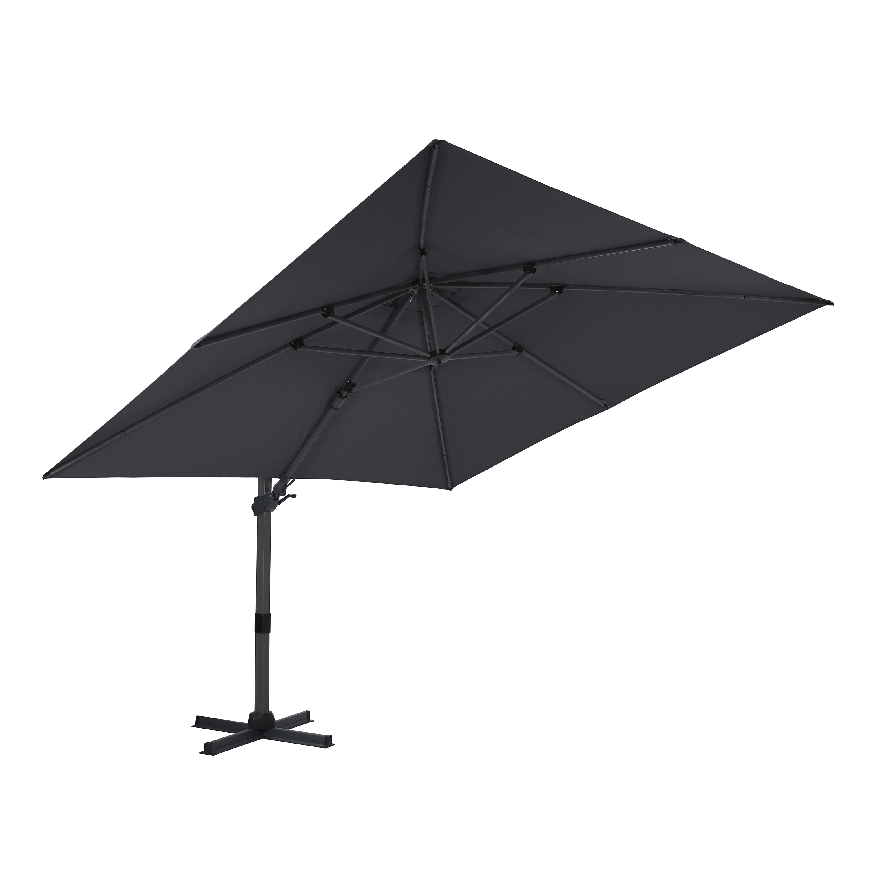 AXI Apollo Premium Cantilever Parasol 300x300cm - Grey/Grey