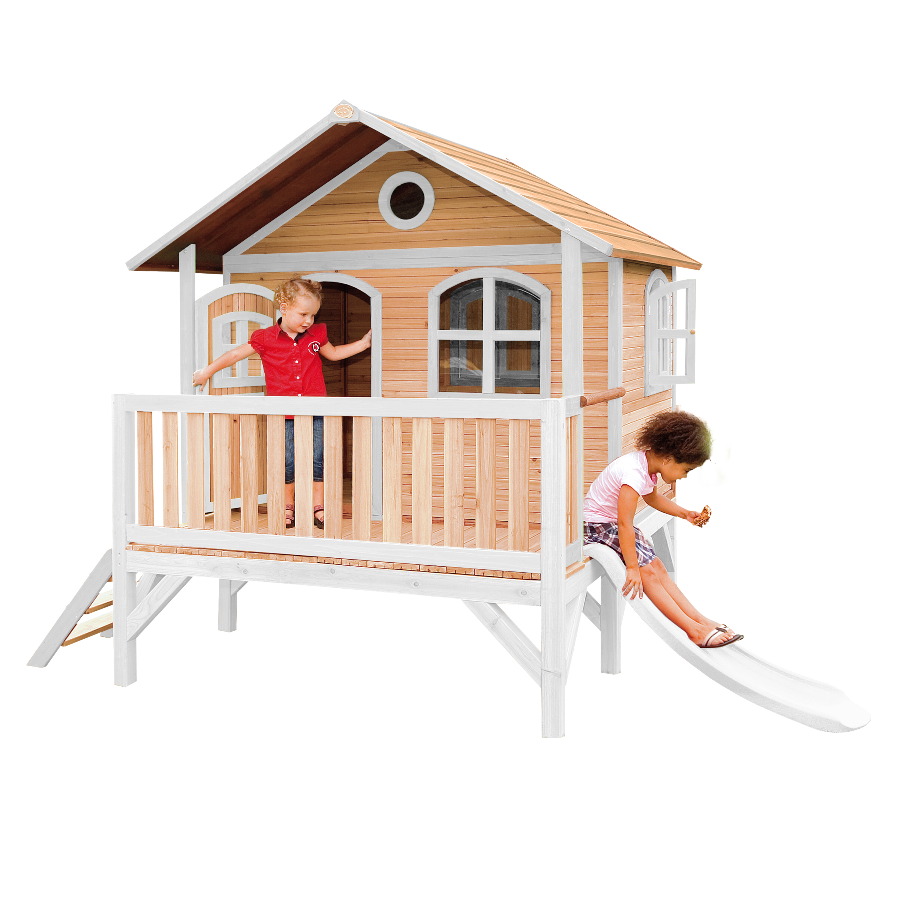 AXI Stef Playhouse Brown/White - White Slide-8717973932970 AXI Stef Playhouse Brown/White - White Slide
