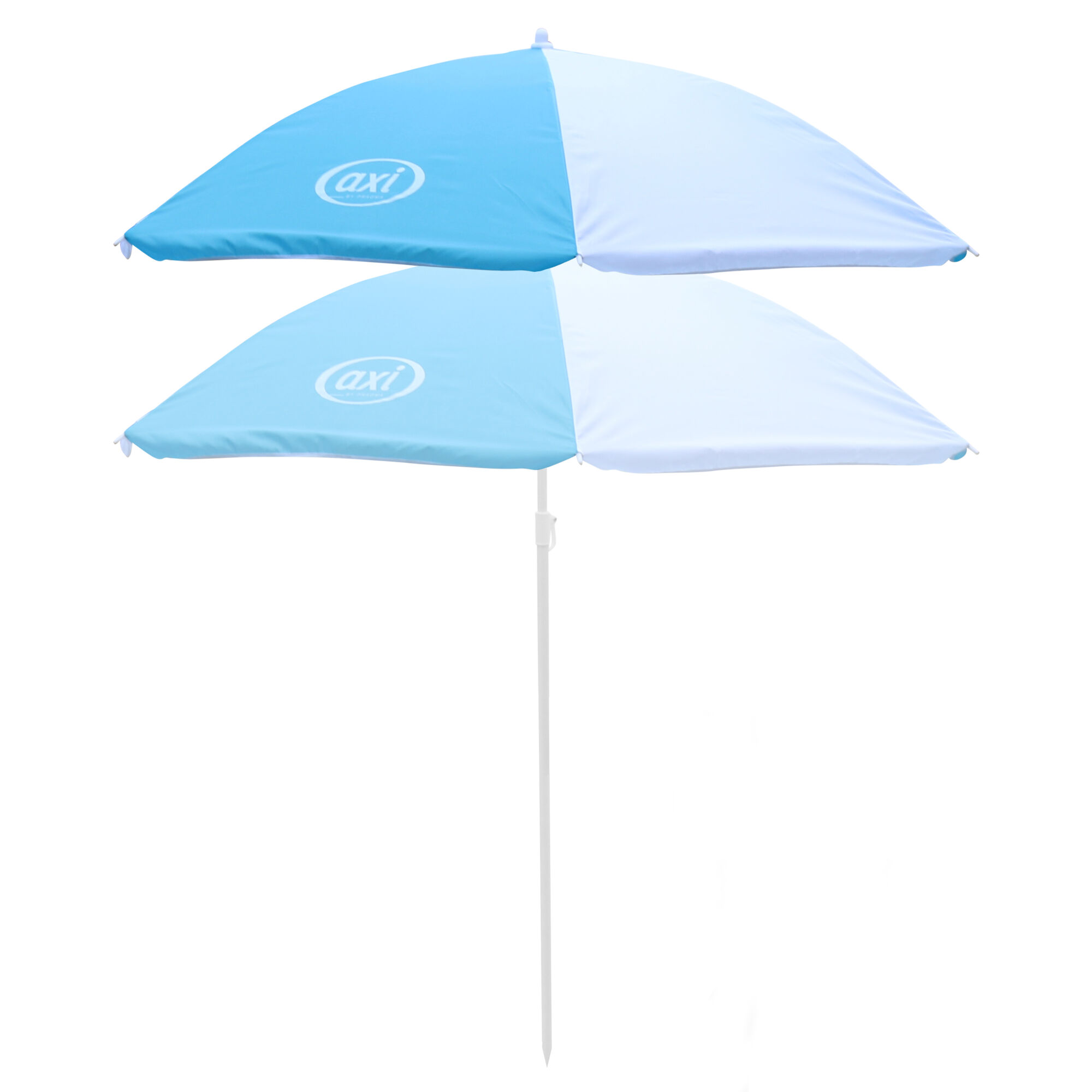 productfoto AXI Parasol ?125 cm - Blauw/wit